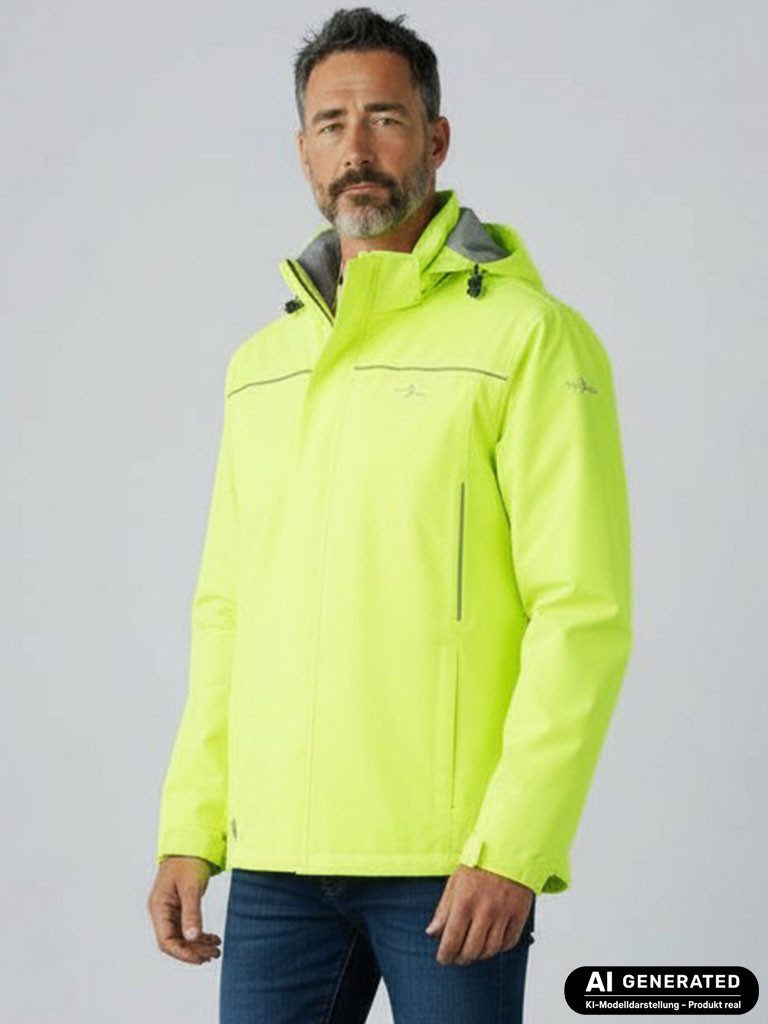 Blue Wave Funktionsjacke Klaas Herren Outdoor-Jacke Klaas - Regenjacke Wander- und Fahrradjacke