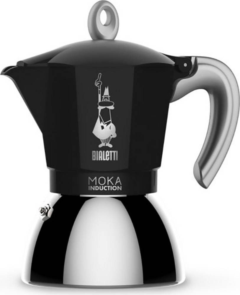 BIALETTI Espressomaschine Bialetti New Moka Induction 4 Cup Espressokocher Schwarz