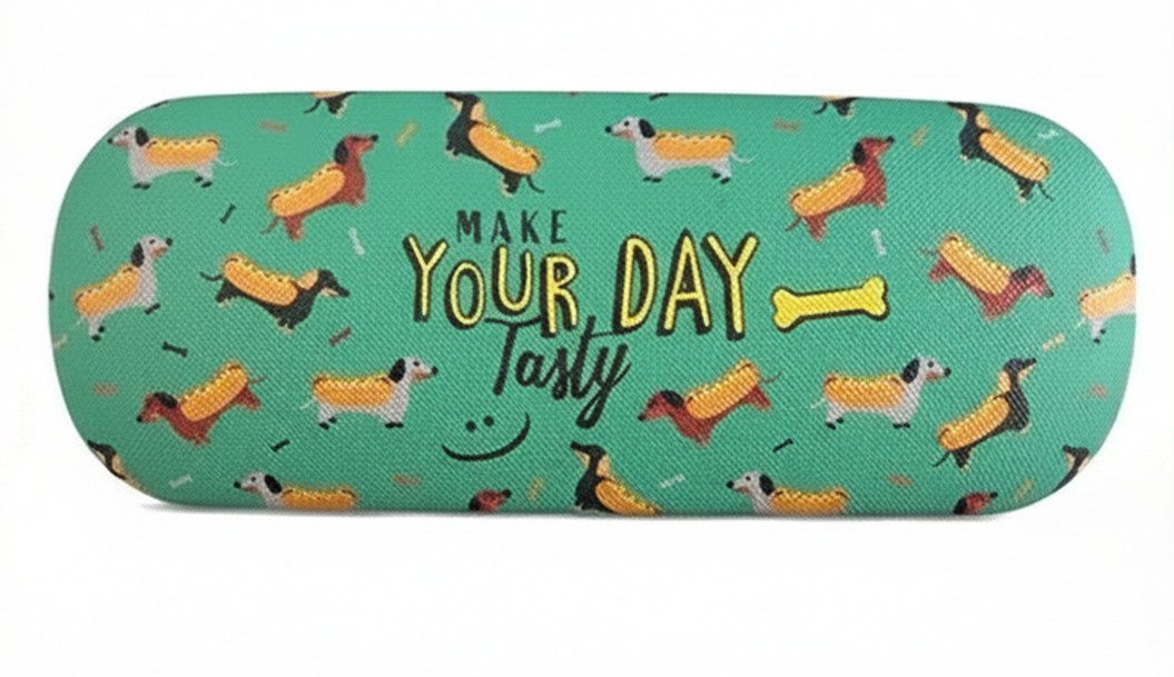 LK Trend & Style Brillenetui Motiv Hund Dackel, Hunde Design
