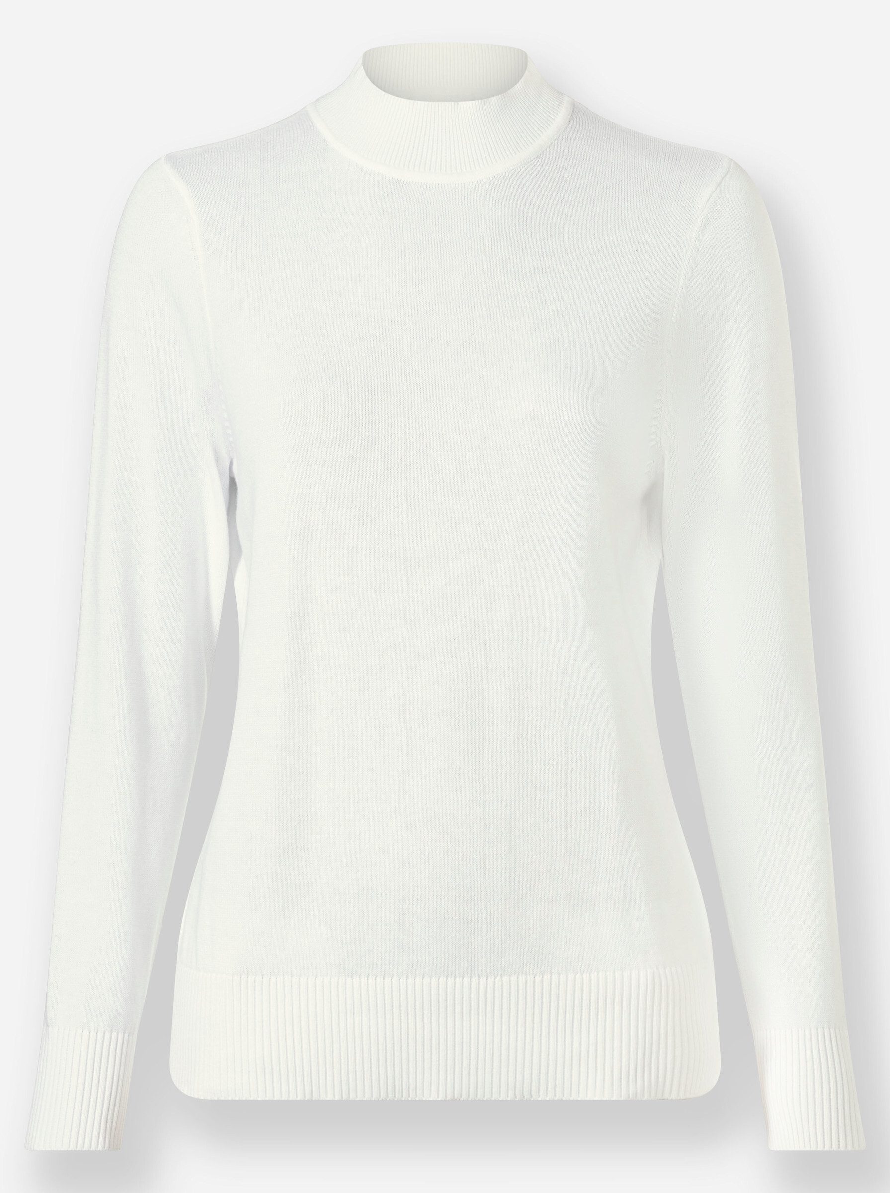 Strickpullover Stehkragenpullover .
