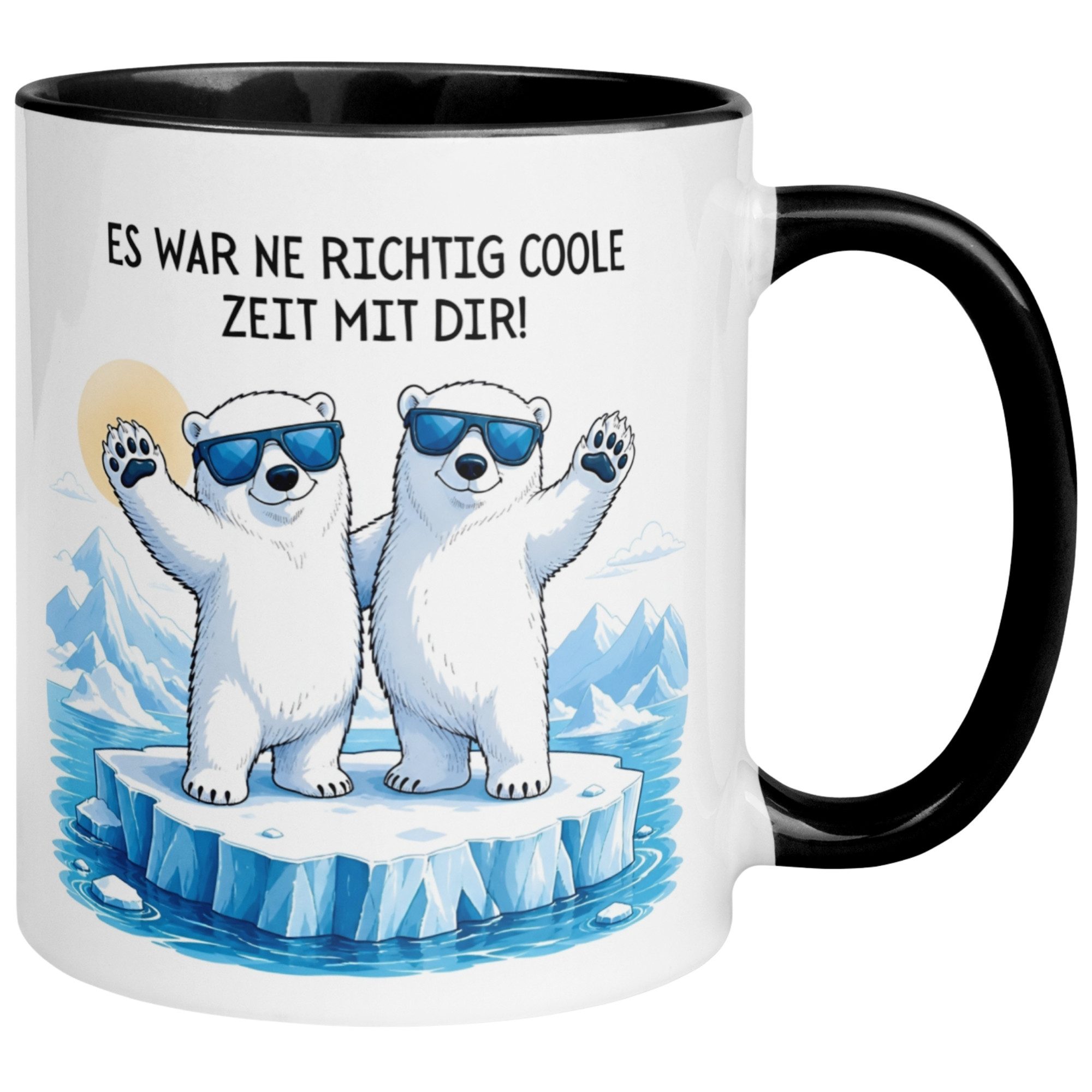 Momentals Tasse Abschiedsgeschenk Kollegen – „Es war ne richtig coole Zeit mit dir“, Gratis Versand · Links-&Rechtshänder · Spülmaschinenfest