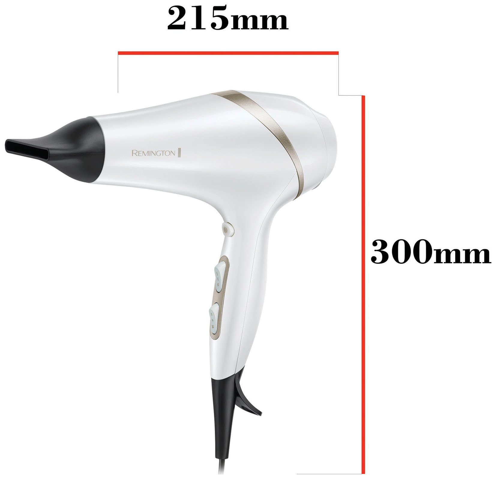 Remington Haartrockner HYDRAluxe AC890, 2300 W, 2.300 Watt, 130 km/h Luftstrom, inkl. 2 Stylingdüsen & Diffusor