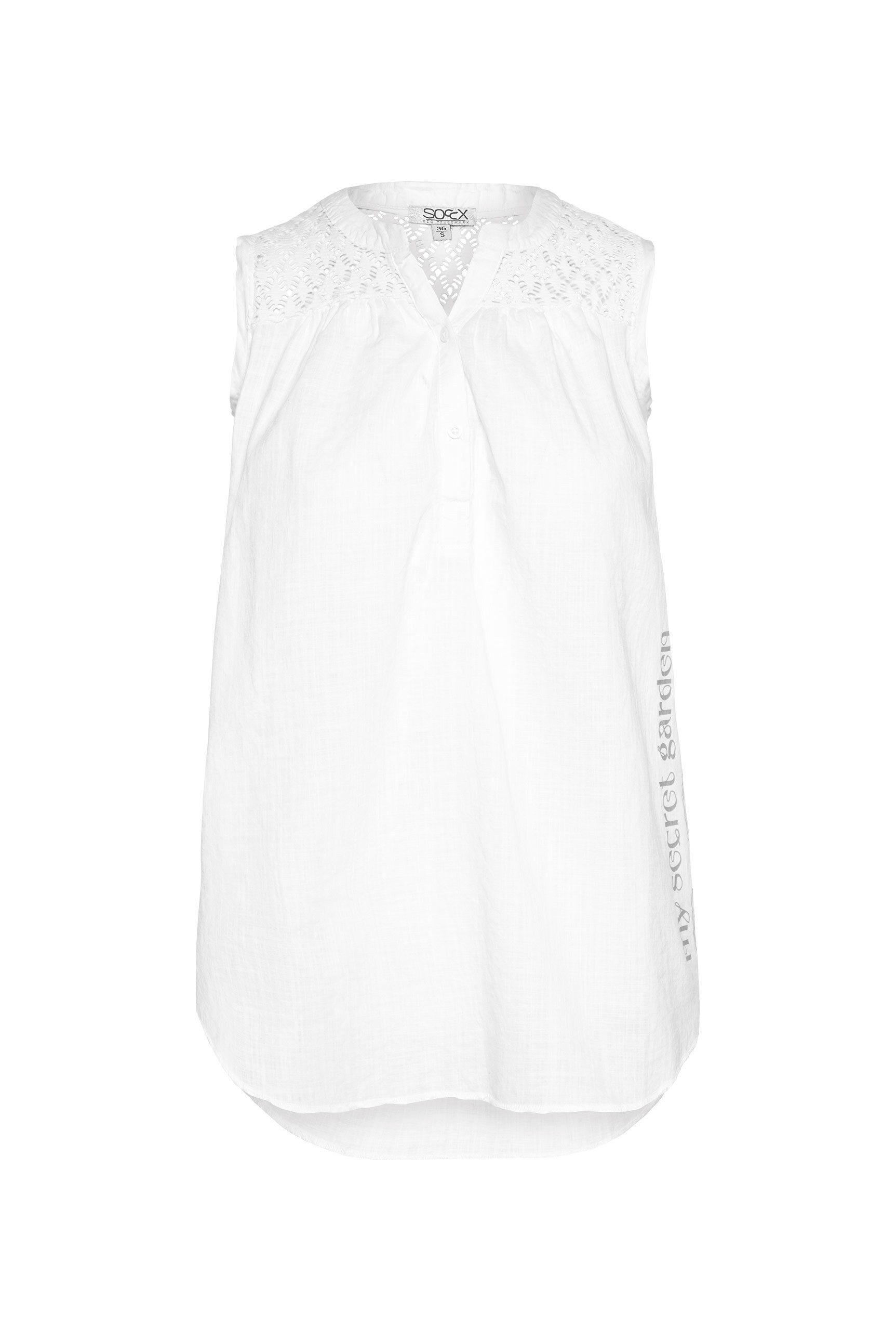 SOCCX Blusentop SOCCX Ärmellose Bluse mit günstig online kaufen