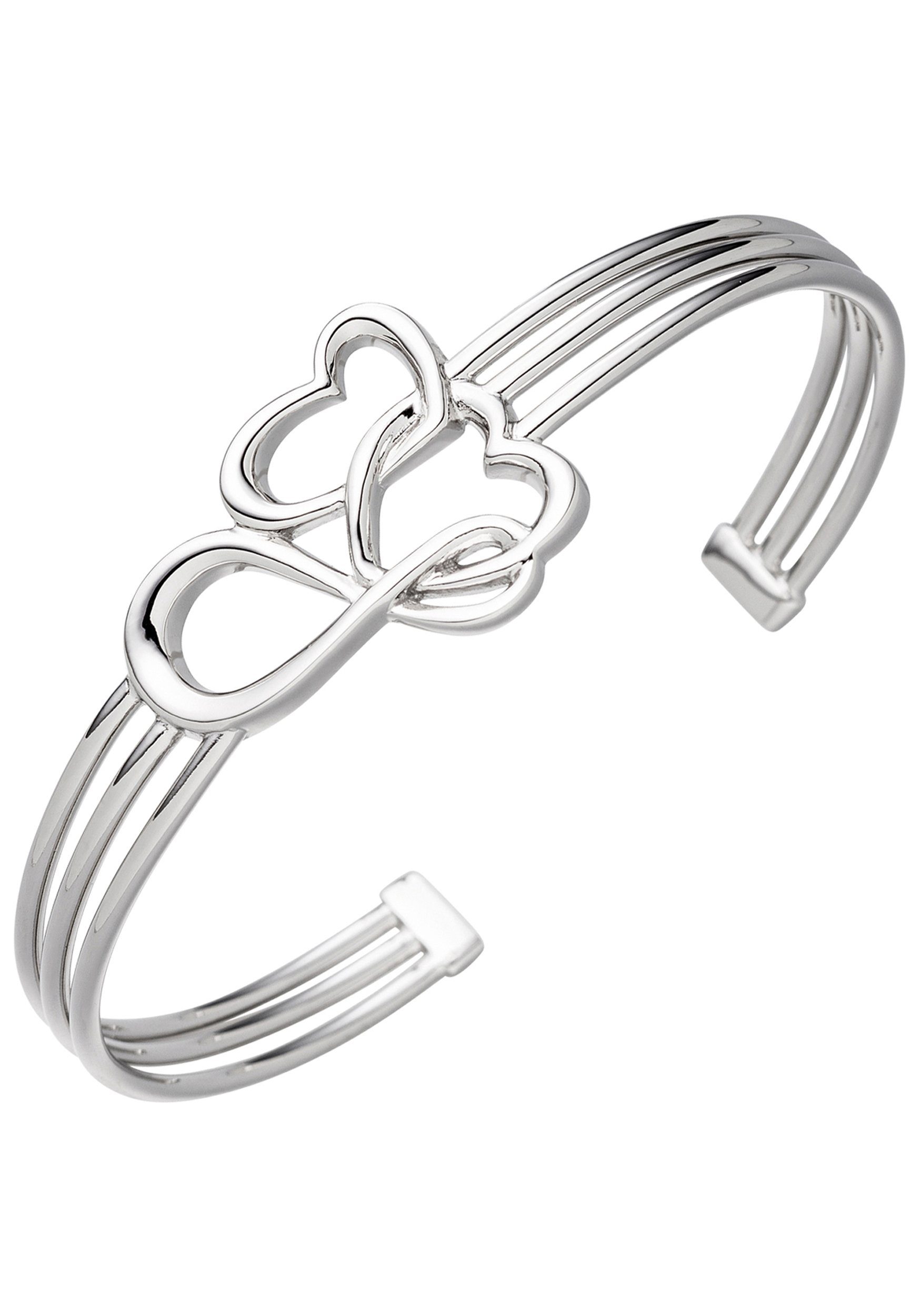 JOBO Armspange Herzen Unendlich, 925 Silber