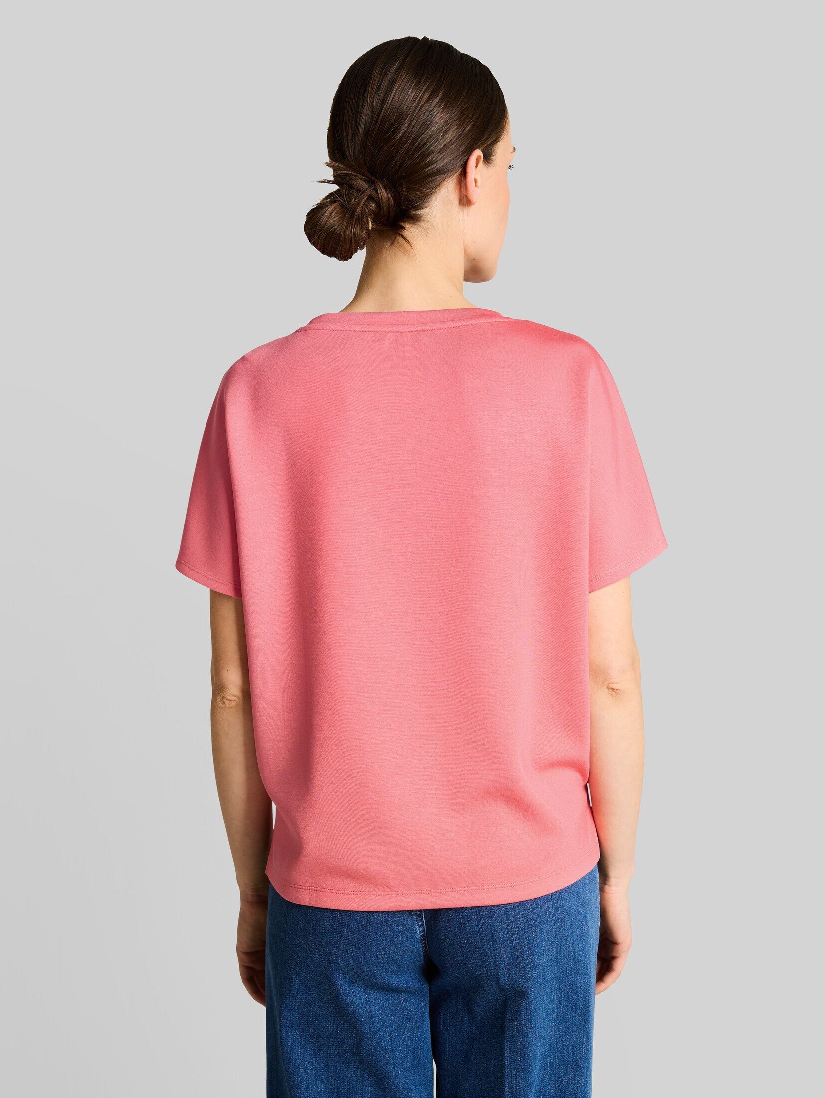 TOM TAILOR T-Shirt T-Shirt (im Einserpack) Loose Fit Scuba T-Shirt mit Print