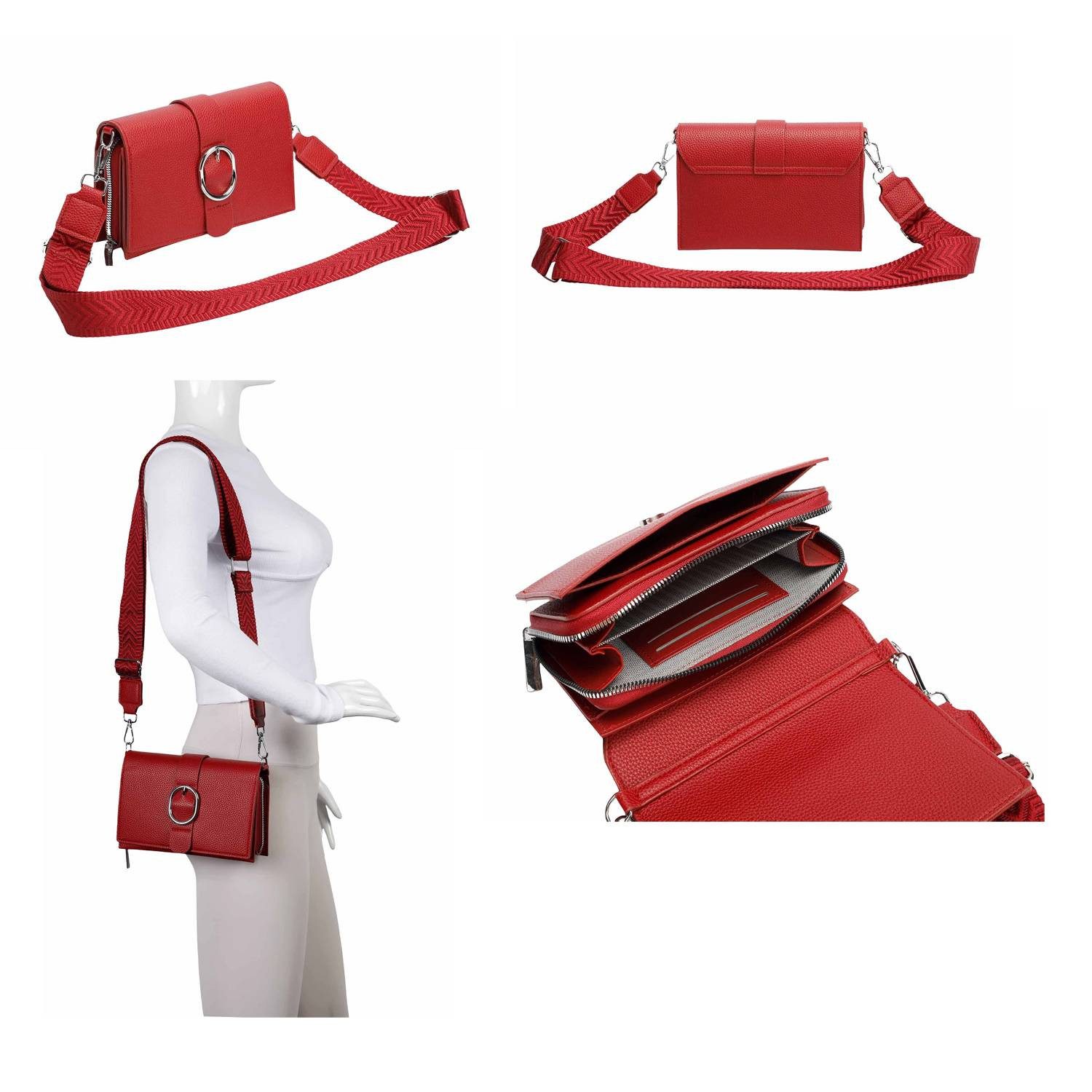 ITALYSHOP24 Schultertasche Damen CROSS OVER BODY Brusttasche Umhängetasche günstig online kaufen