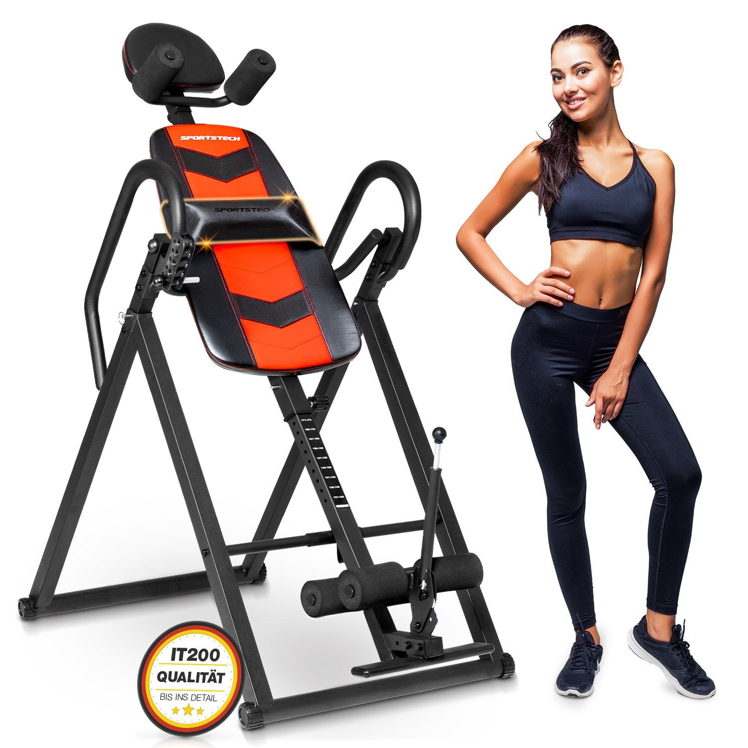 Sportstech Rückentrainer »IT200«, Inversionsbank für Fitness und Rücken ...