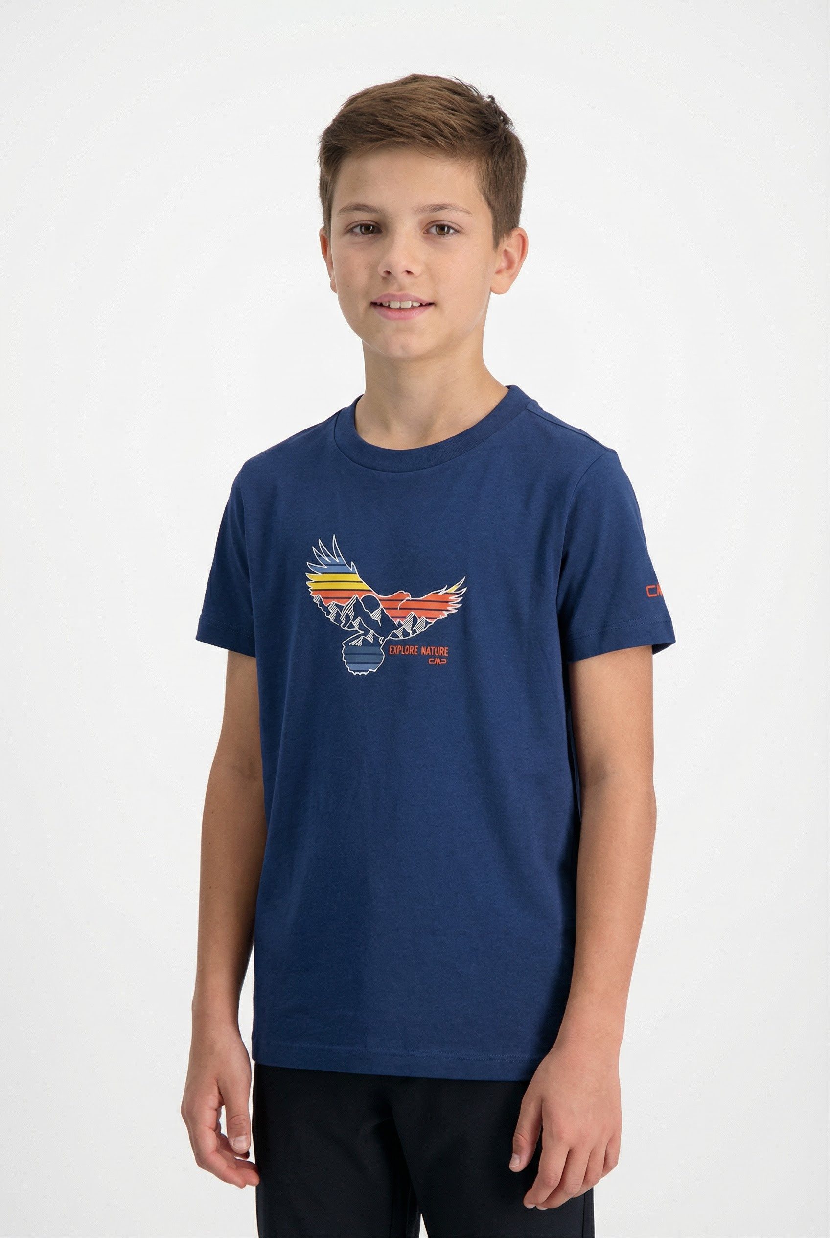 CMP T-Shirt für Kinder, Kurzarm, mit Rundhalsausschnitt, aus Baumwolle
