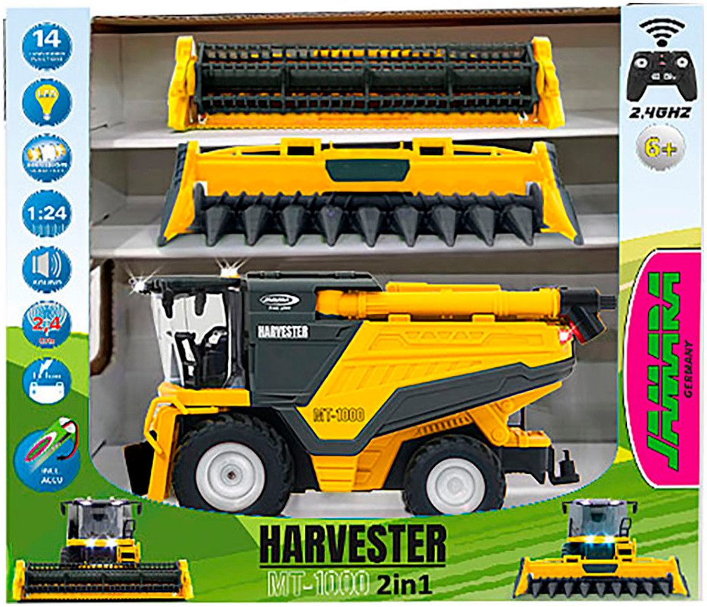 Jamara RC-Traktor Mähdrescher MT-1000 1:24S 2,4GHz, im Maßstab 1:24