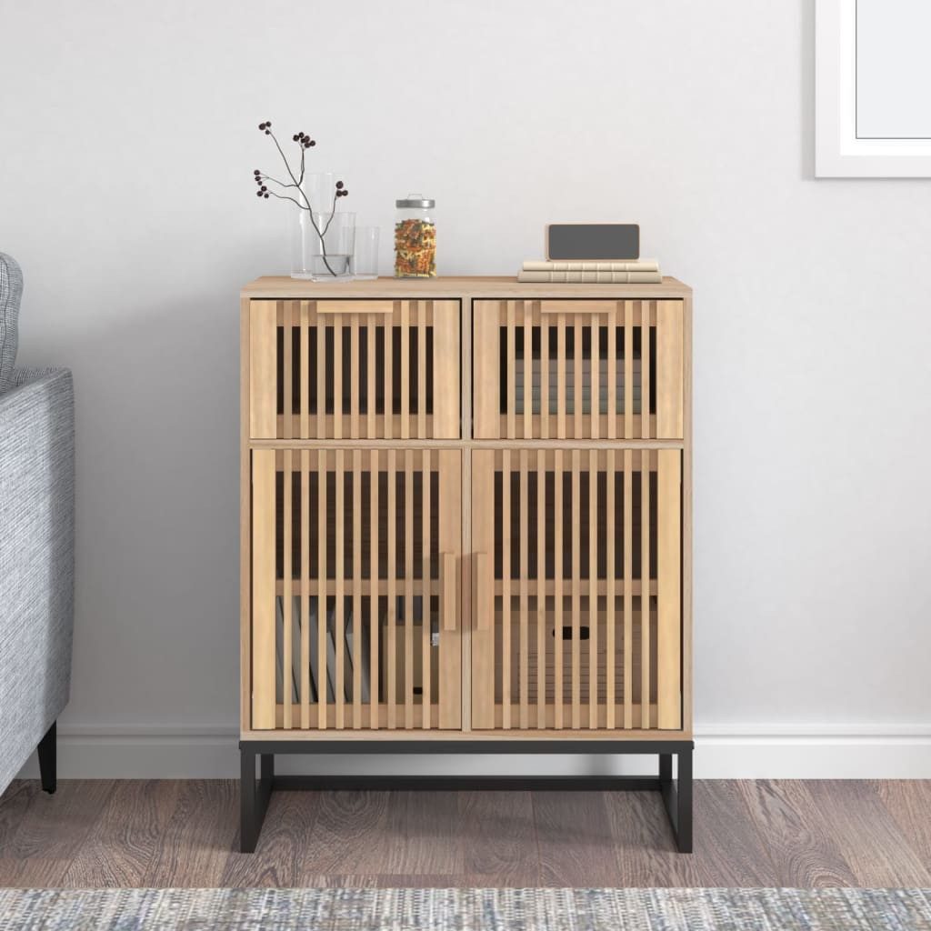 vidaXL Sideboard NA Sideboard Anrichte Schrank Lowboard Wohnzimmerschrank 60x30x75 cm S