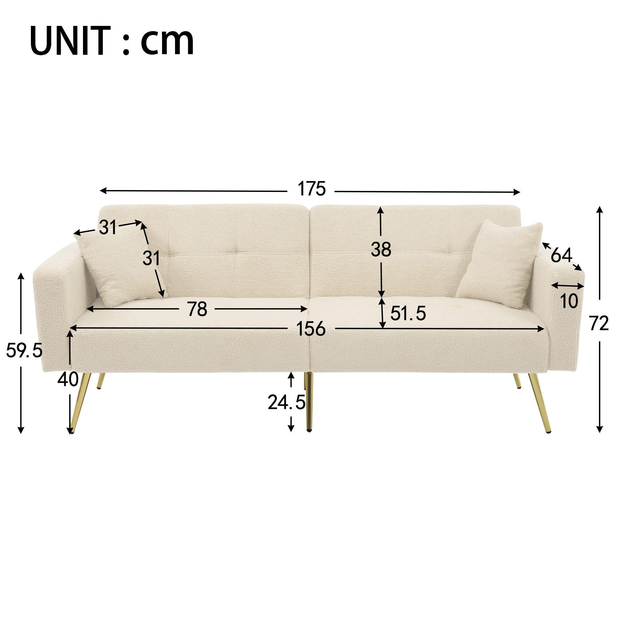 HAUSS SPOLE Schlafsofa mit Bettfunktion, verstellbarem günstig online kaufen