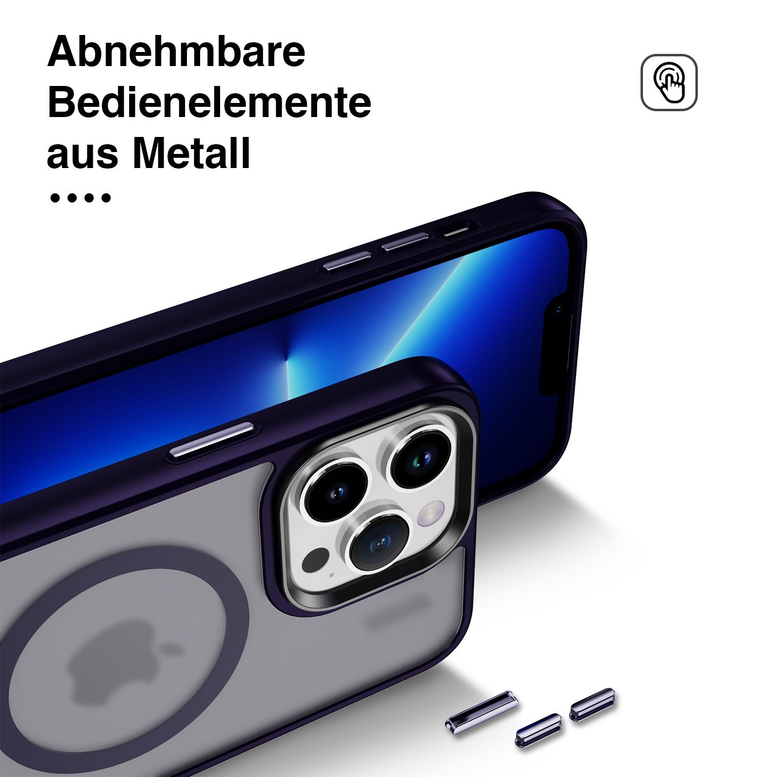 Tec-Expert Handyhülle Magnet Hülle für Apple iPhone 13 Pro Max 6.7 Zoll, 6.7, kompatibel zu Magsafe magnetisches Laden – Bild 5 von 5