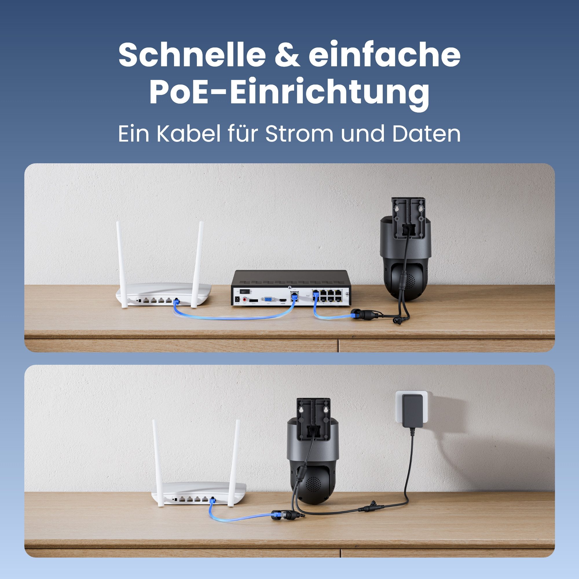 Reolink Überwachungskamera Trackmix PoE (Außenbereich, 2 Spotlights, 8MP,Smarte Bewegungserkennung,Dual-Objektiv,Farbige Nachtsicht) – Bild 4 von 5
