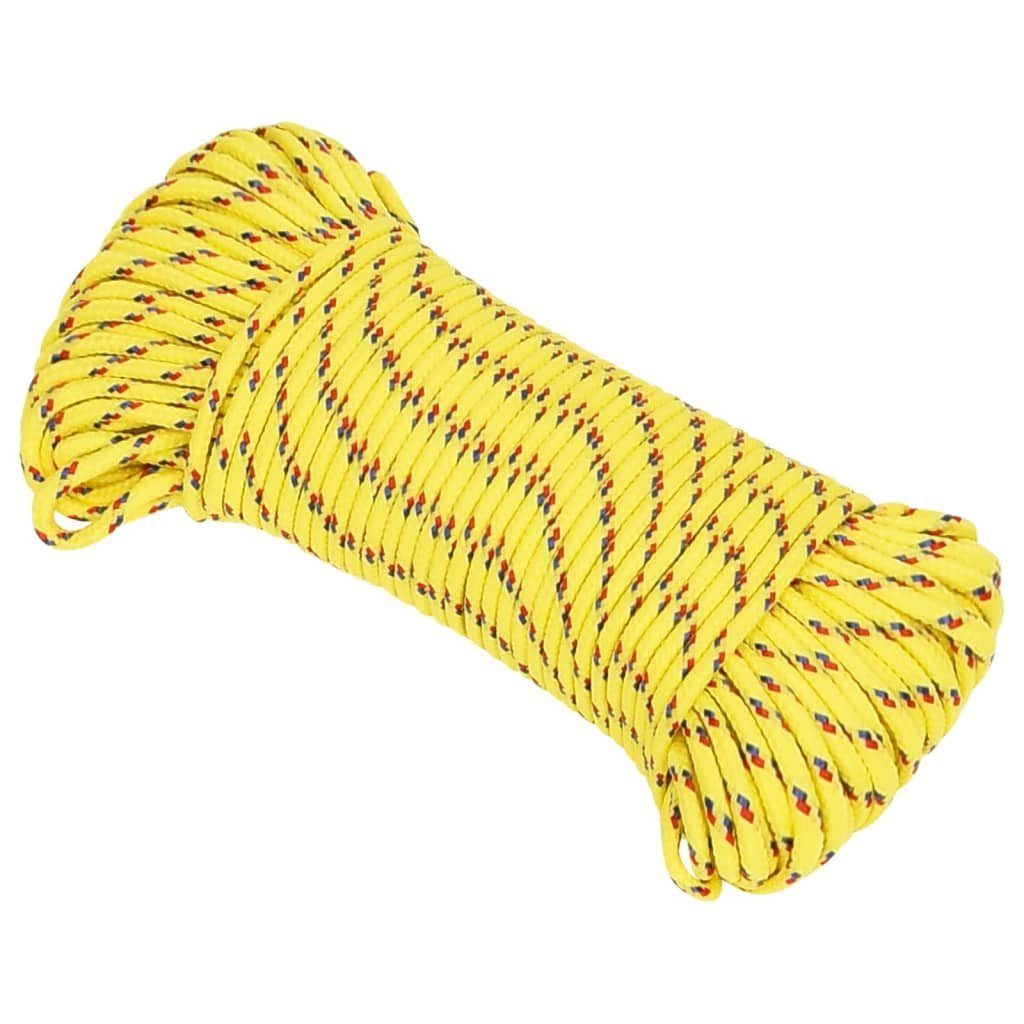 vidaXL Bootsseil Gelb 3 mm 25 m Polypropylen Seil (1-tlg)