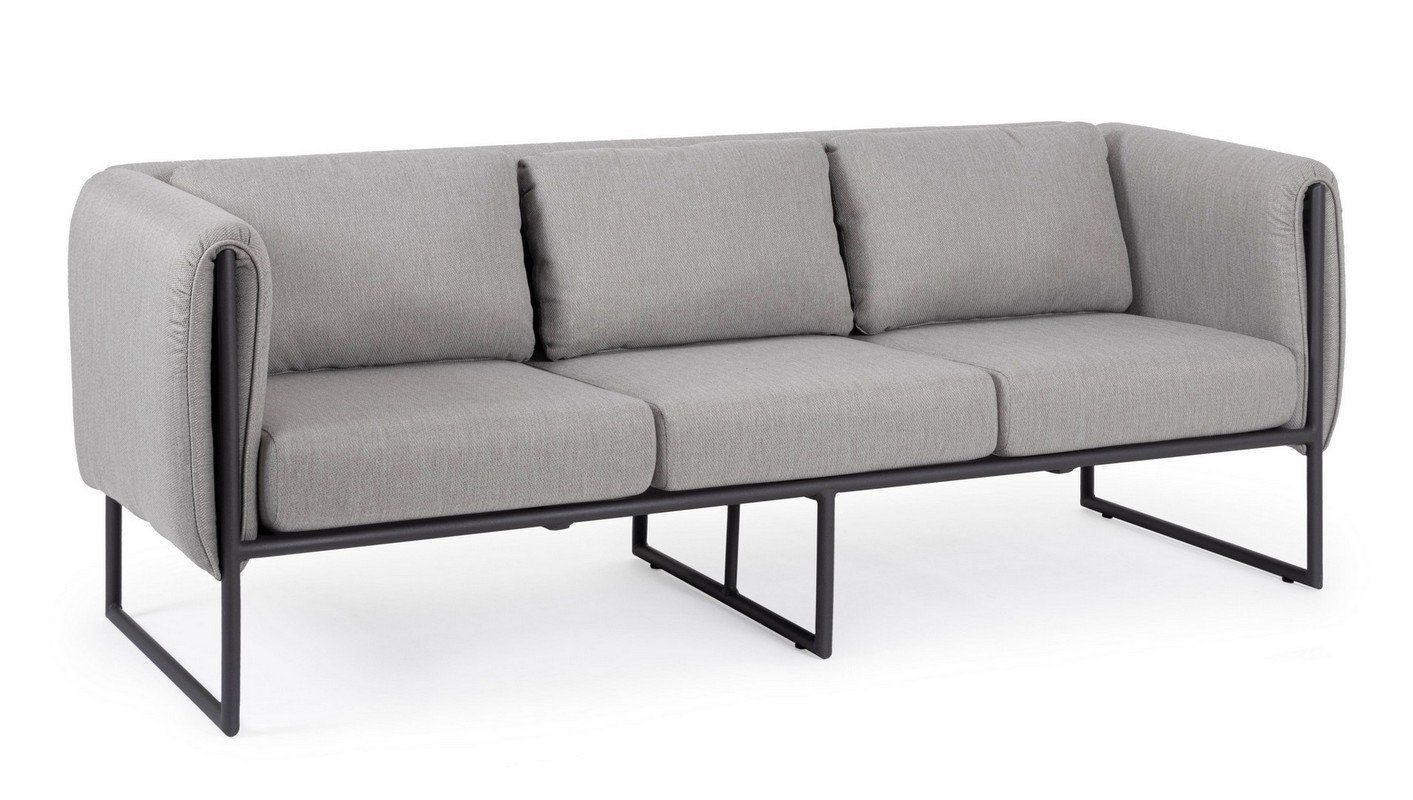 Sofa Natur24 Sofa Couch 186x74x72cm Aluminium Pixel Sofa