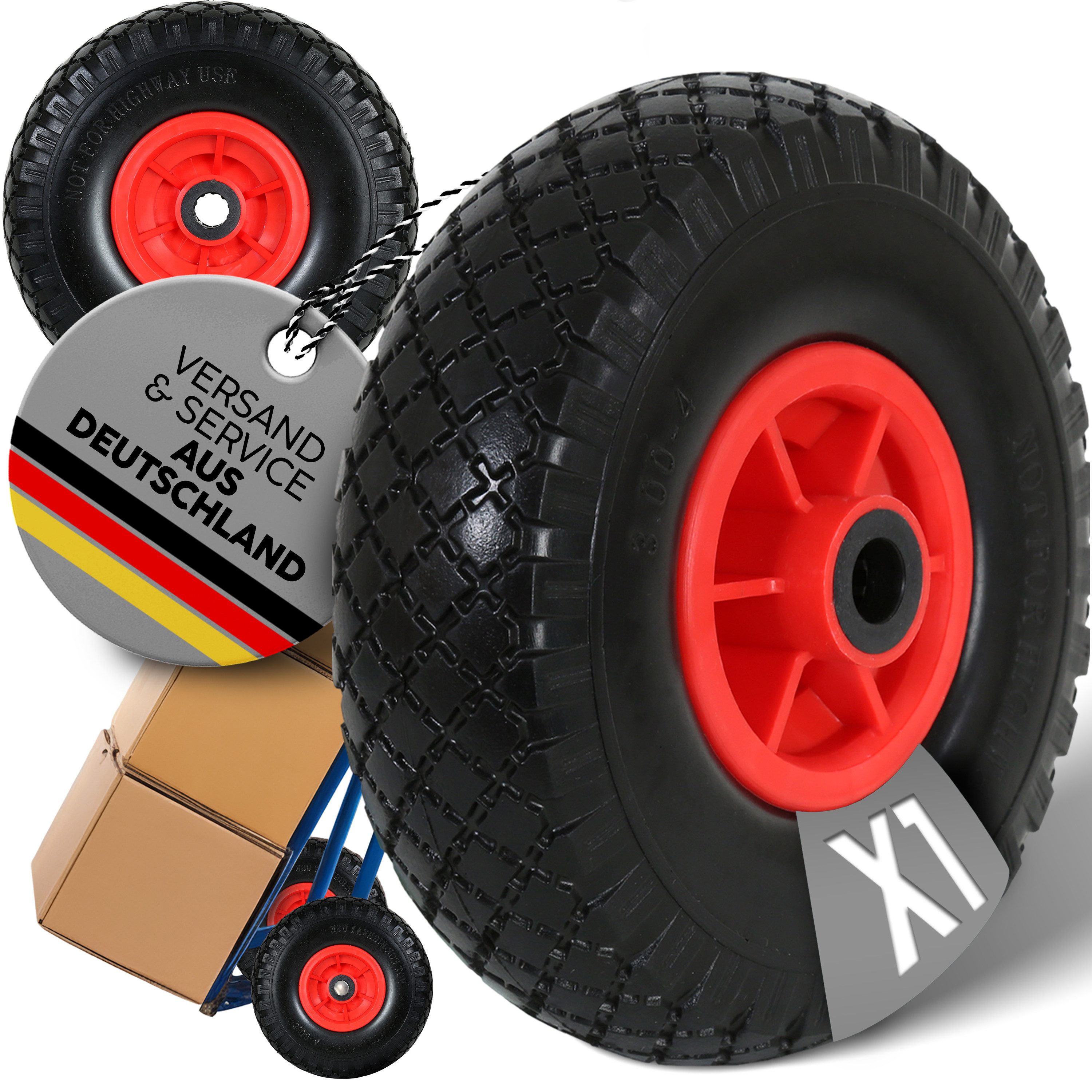 Frosal Ersatzrad FROSAL Ersatzrad - PU Rad Nabe 20mm/60mm pannensicher (1 St)