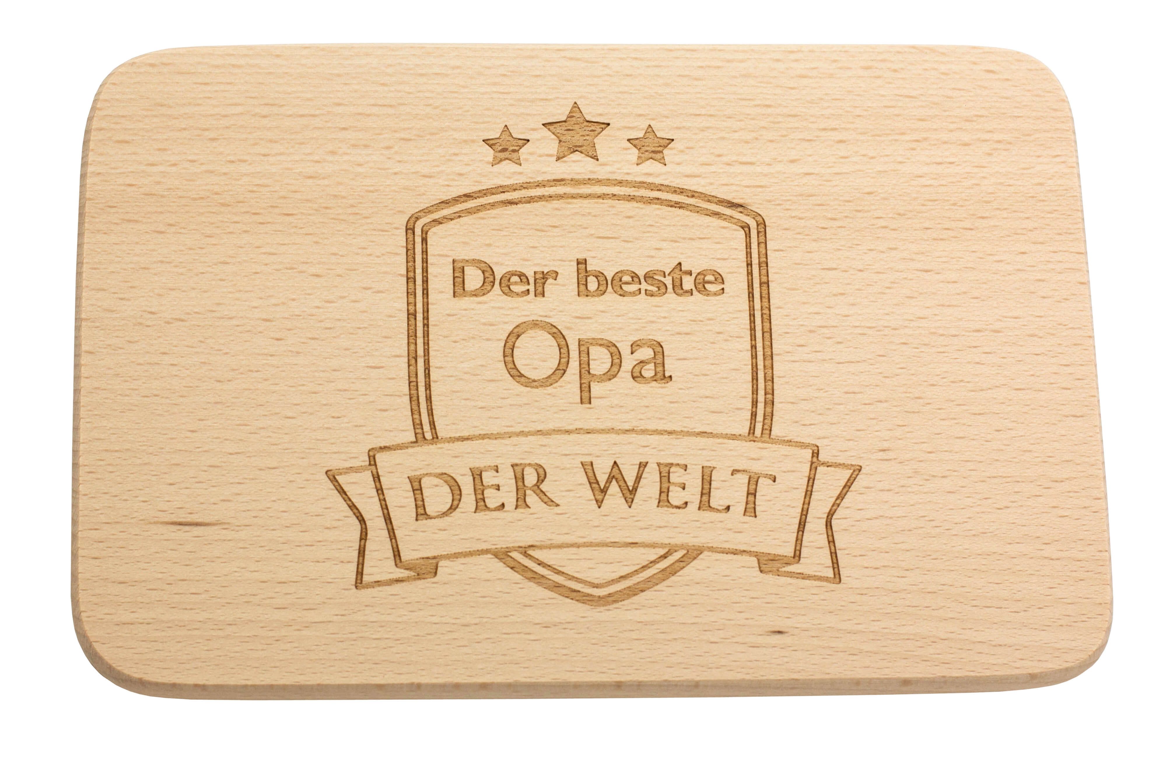 Spruchreif® Frühstücksbrett · Frühstücksbrettchen aus Holz mit Gravur · Geschenk für Großeltern