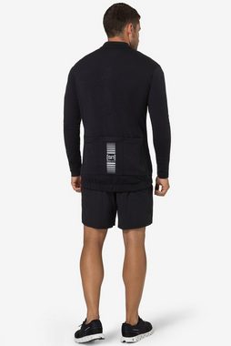 SUPER.NATURAL Radtrikot Merino Longsleeve M GRAVIER WARM LS funktioneller Merino-Materialmix