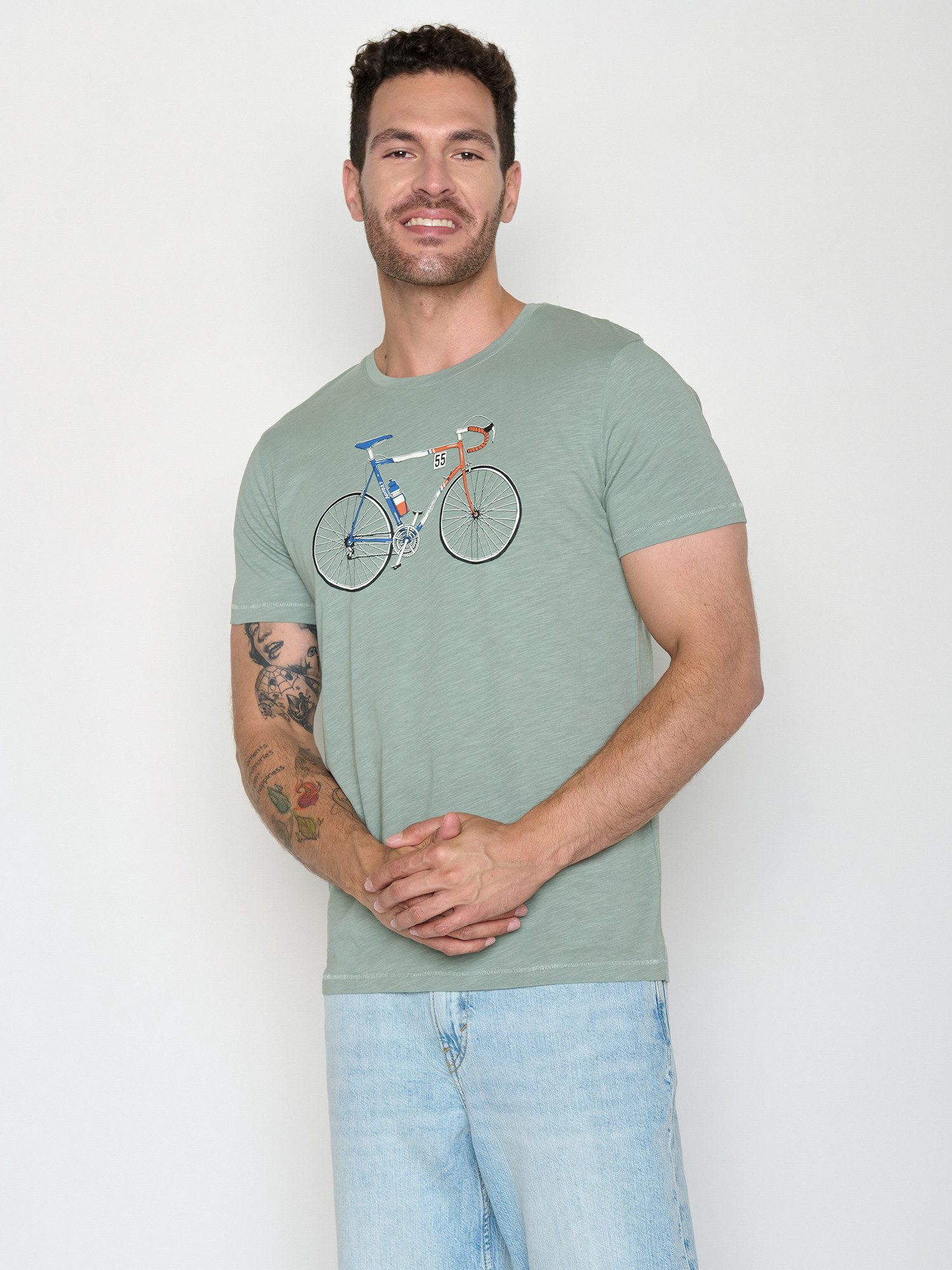 GreenBomb T-Shirt Spice Bike Jacques (1-tlg., 1) Rundhalsausschnitt, Bio-Baumwolle, GOTS Zertifiziert