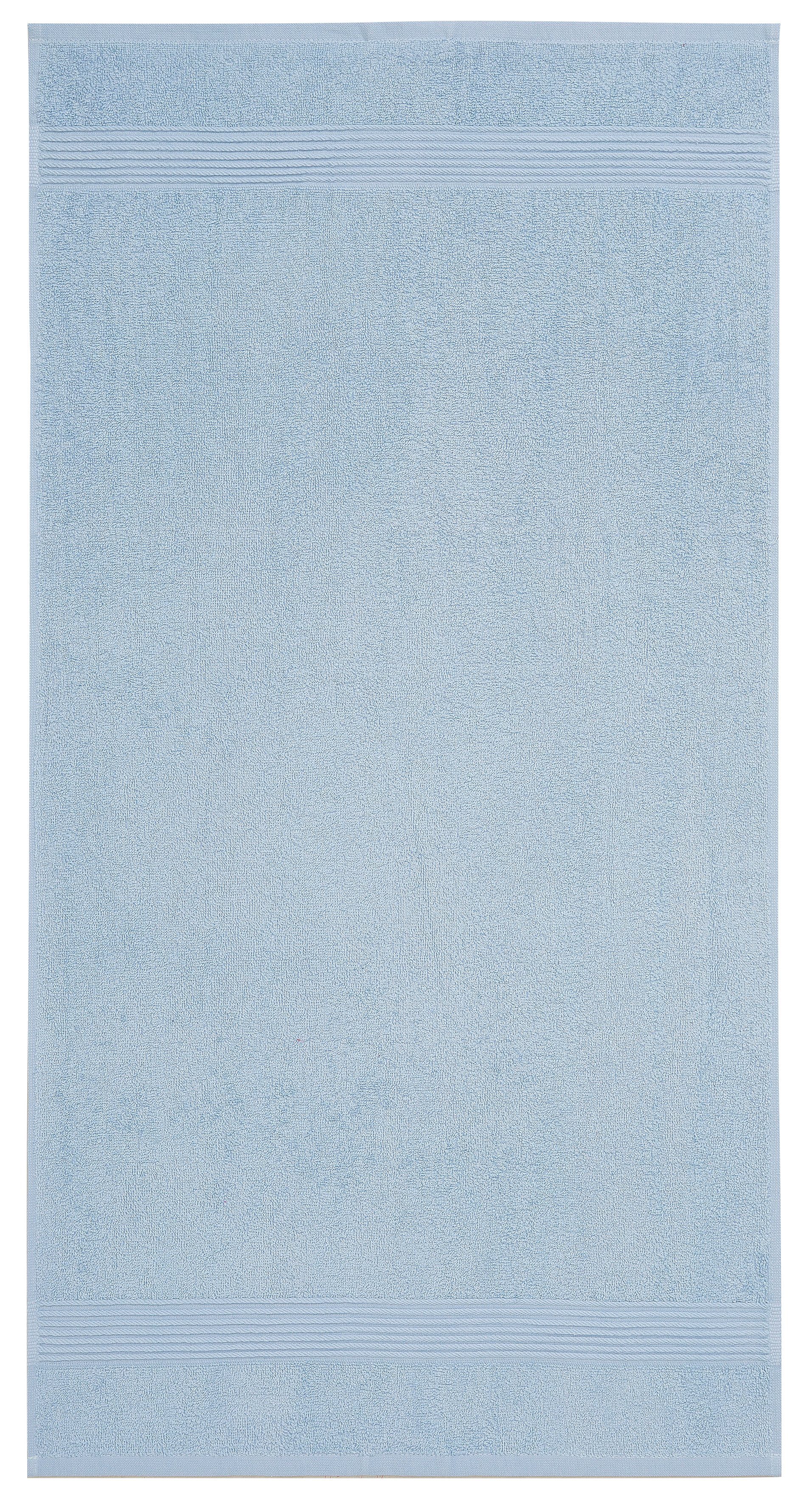 OTTO home Handtuch Set Anna, 2 Duschtücher 70x140, 4 Handtücher 50x100, Walkfrottee (Set, 6-St), Handtuch-Set, gestreifte Bordüre, weich, 100% Baumwolle, zweifarbig