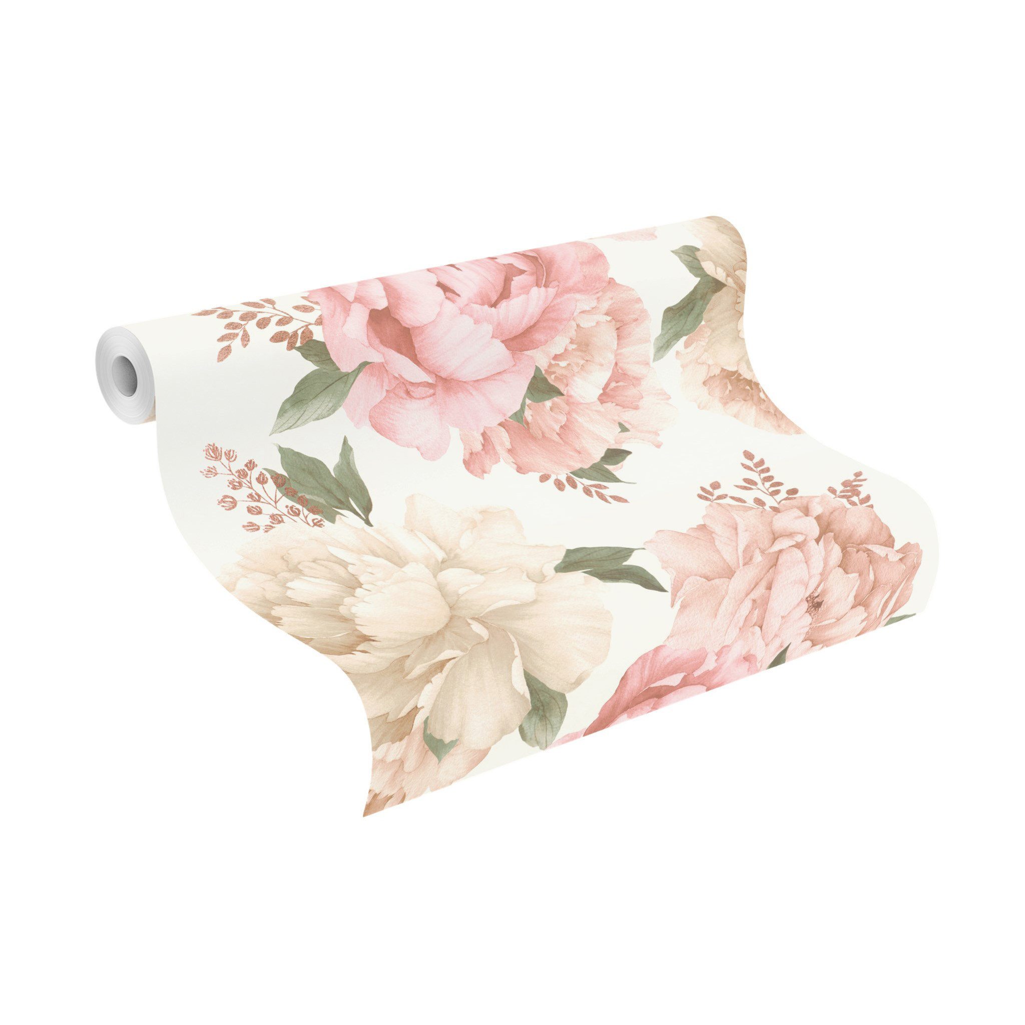 Rasch Papiertapete Papiertapete mit großen Blumen 278705, glatt, floral günstig online kaufen