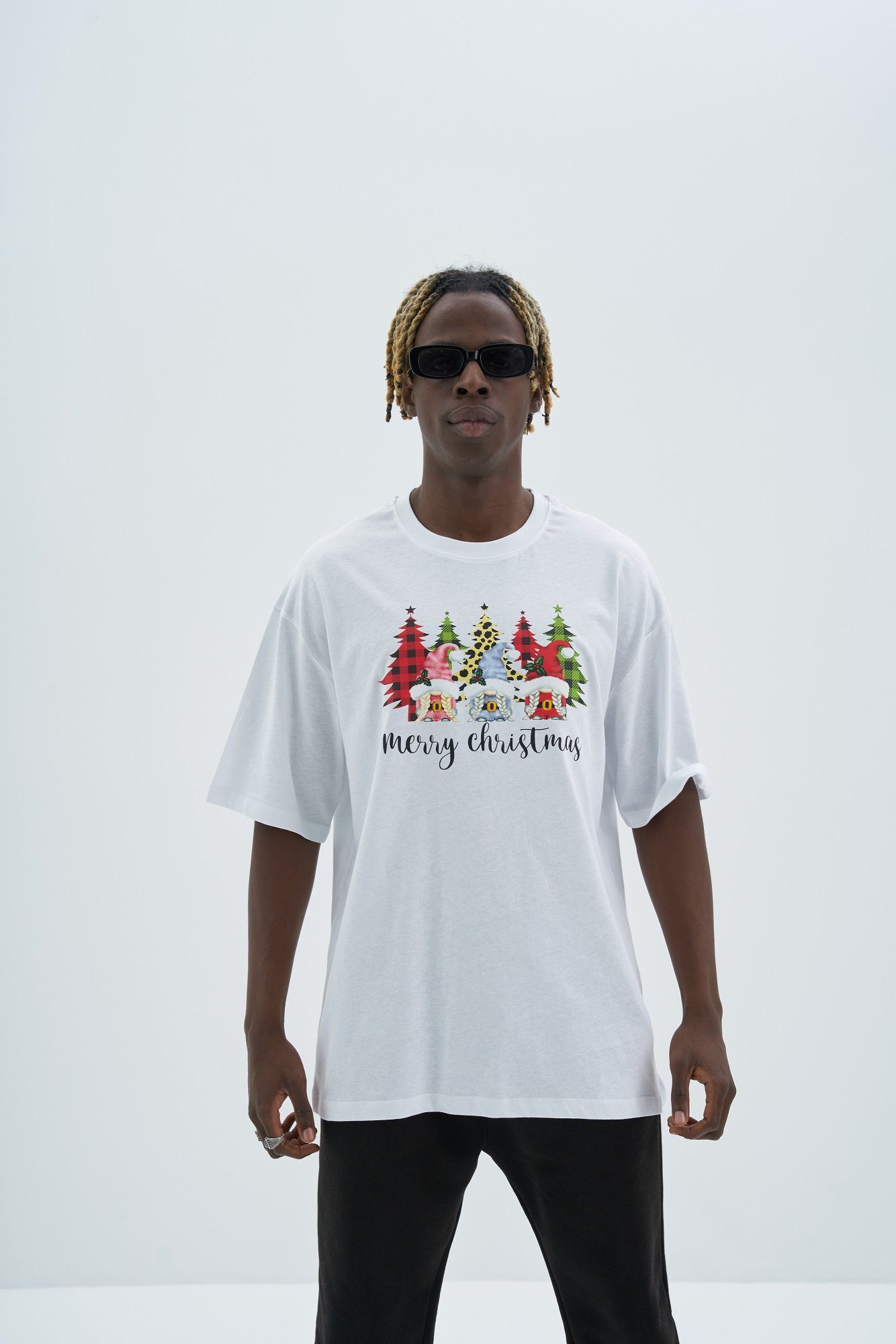 OSSY HOMER T-Shirt Ossy Homer 100% Baumwolle Weihnachten T-Shirt Merry Christmas Unisex