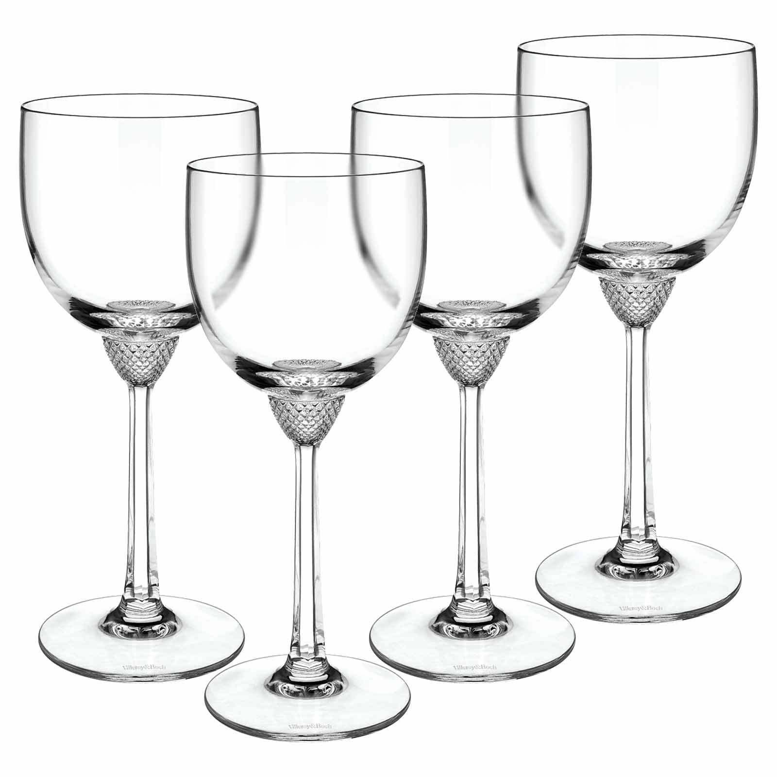 Villeroy & Boch Rotweinglas Octavie Rotweingläser 280 ml 4er Set, 4-tlg., Glas