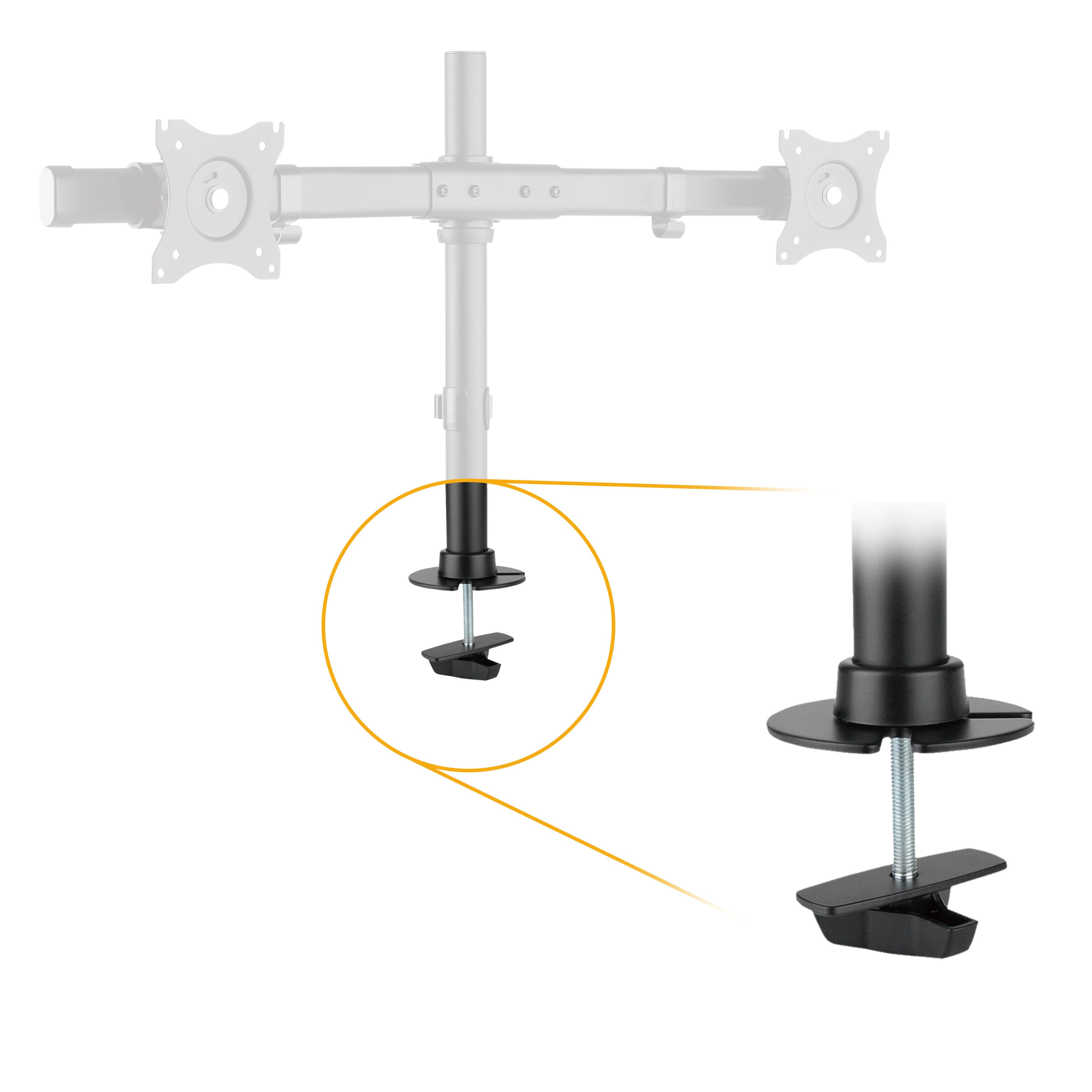 RICOO Halterungszubehör Z7011, (bis 32 Zoll, 1-tlg., Montage in Tischloch Erweiterung Kit für Monitor Tischhalterung Stand)