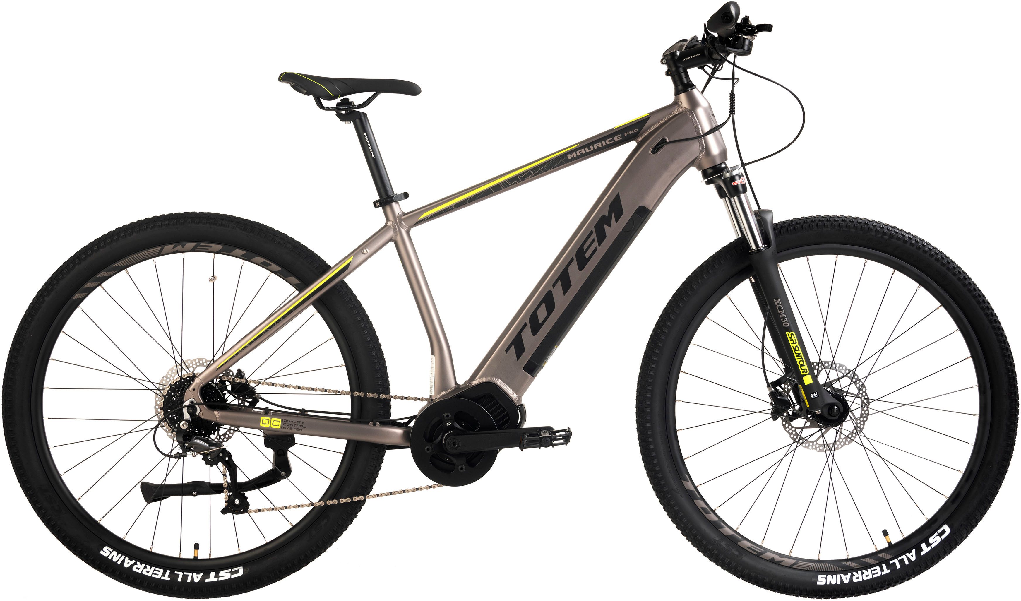 TOTEM E-Bike Mountainbike Maurice Pro, 9 Gang Shimano Altus Schaltwerk, Kettenschaltung, Mittelmotor, 720 Wh, Pedelec, Elektrofahrrad für Damen u. Herren