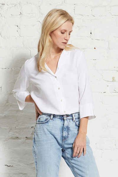 wunderwerk Langarmbluse Revers blouse TENCEL