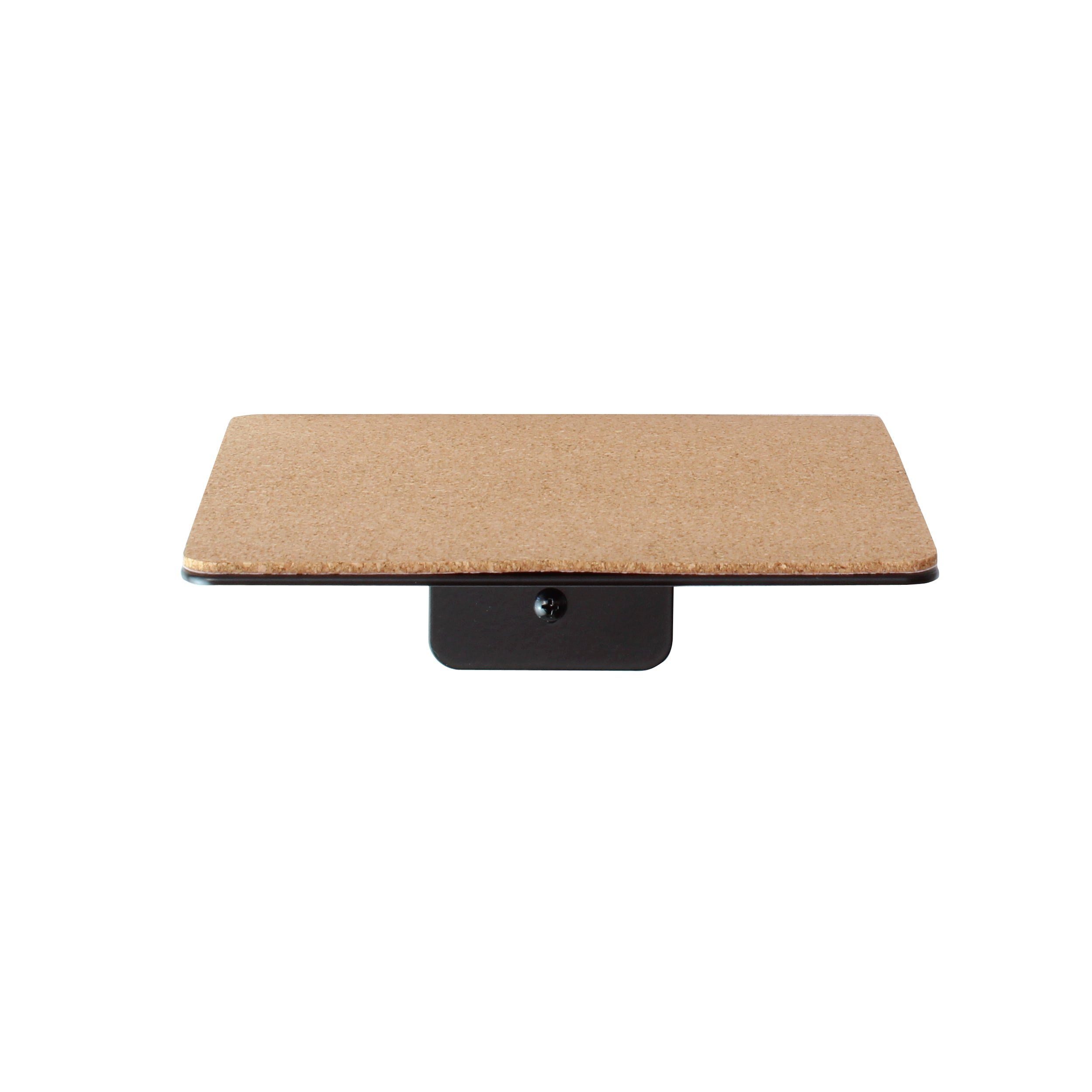 Natural Goods Berlin Katzen-Kletterwand Wall STAIR, Wandhalterung, Wandstufe, Regal, Hängeleiter, 20 x 20cm, mit Kork