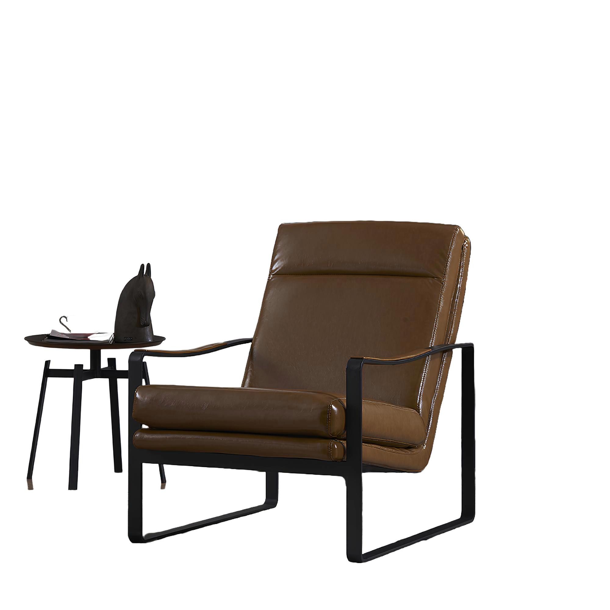 Xlmoebel Sessel Luxus Ledersessel im Lounge-Stil für entspanntes Relaxen (Sessel), Hergestellt in Europa