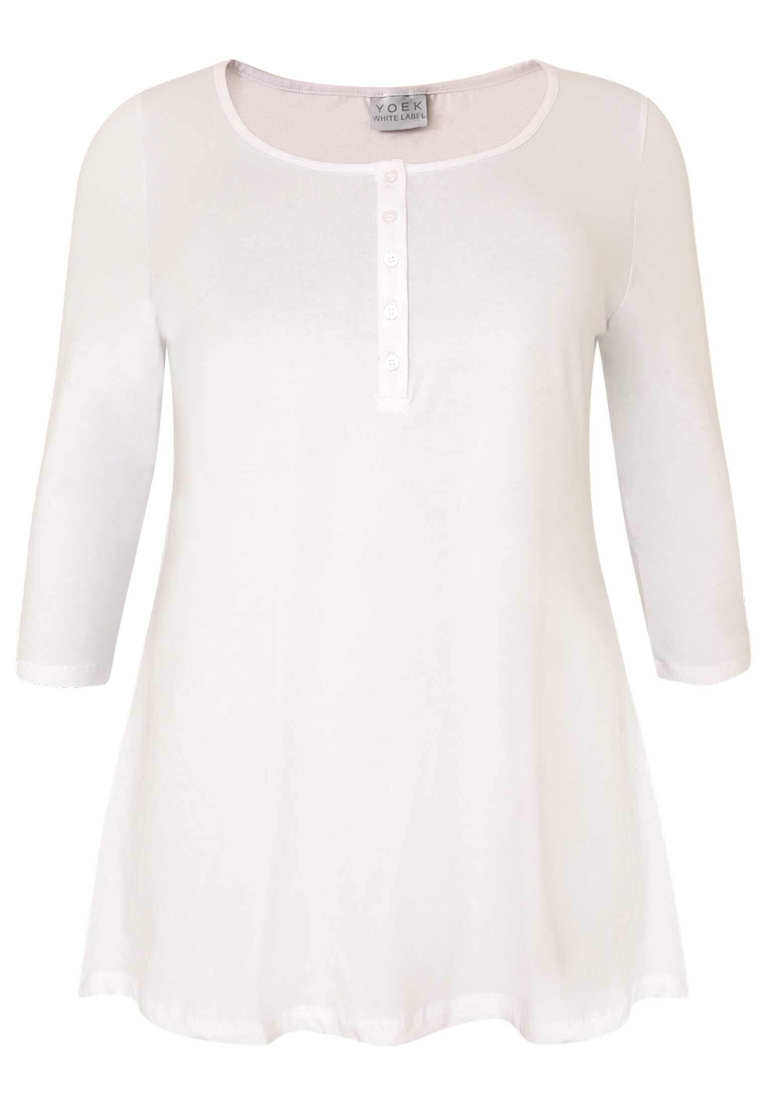 YOEK Langarmshirt Damen Tunika Große Größen günstig online kaufen
