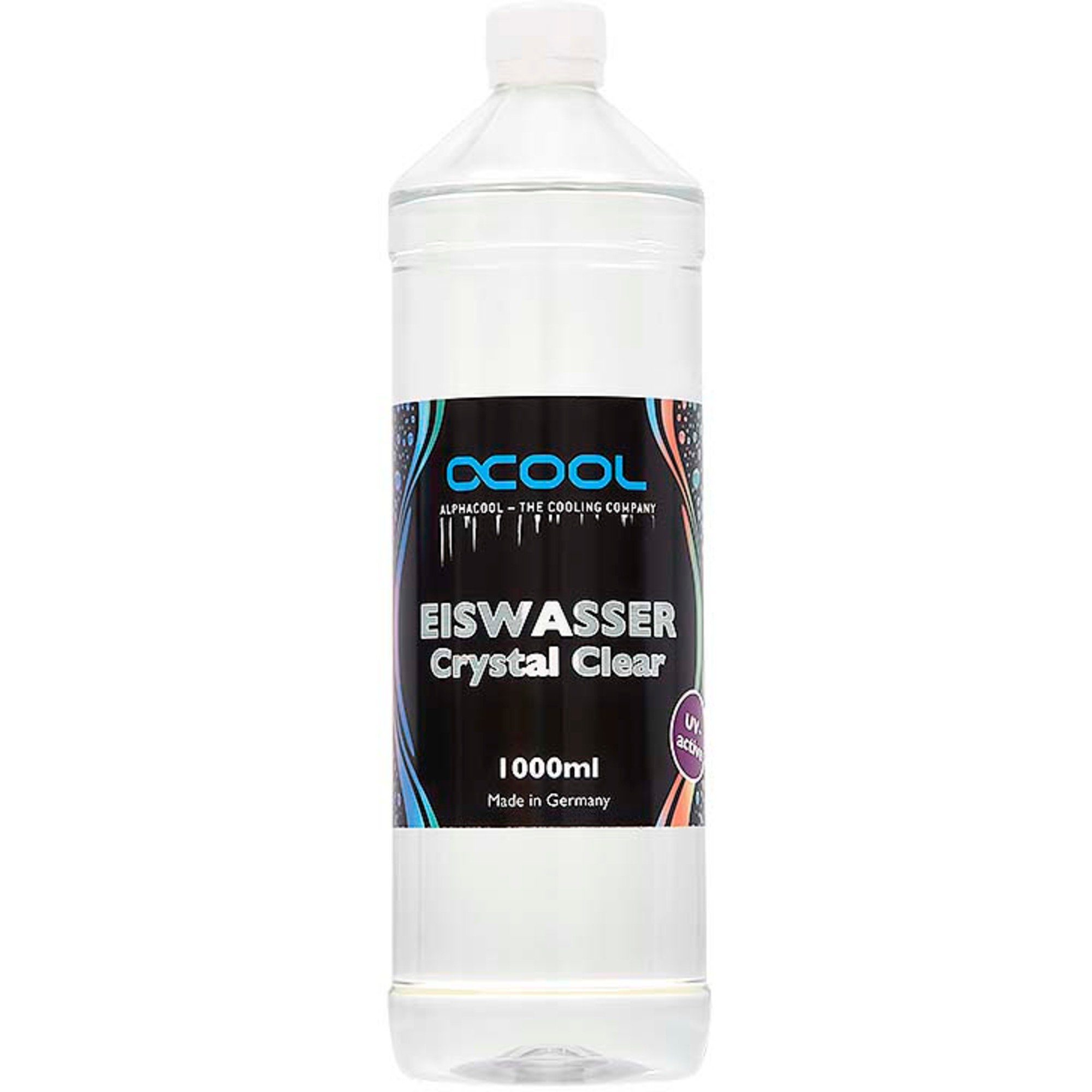 AlphaCool Wasserkühlung Eiswasser Crystal Clear UV-aktiv Fertiggemisch 1000ml