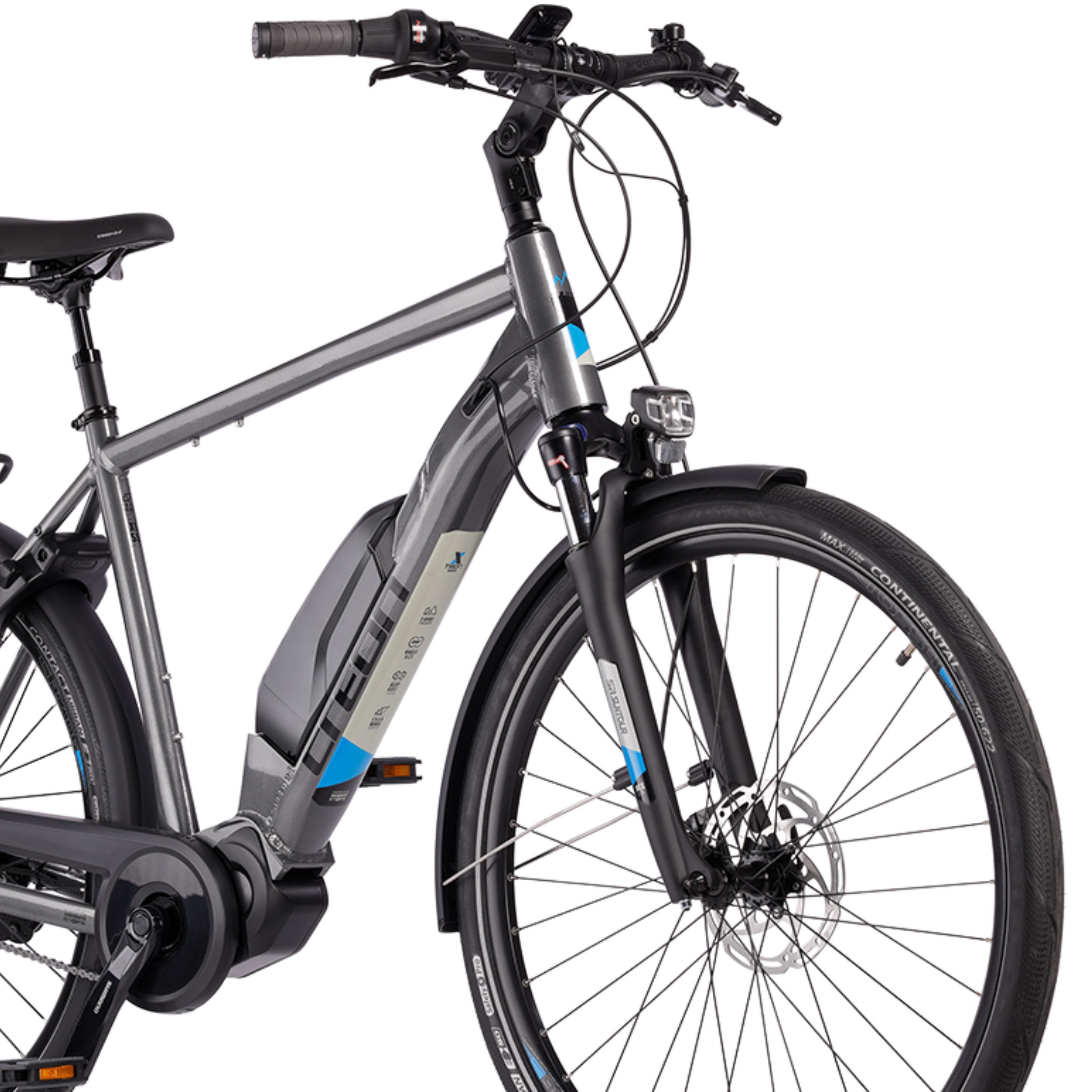 Airtracks E-Bike Cityrad 28 Zoll E-Bike Herren City Fahrrad X-Tron SR3 SHIMANO STеPS E-5000, 5 Gang, Nabenschaltung, Mittelmotor, 418 Wh, 5 GANG Shimano NEXUS INTER - 45cm 50cm 55cm
