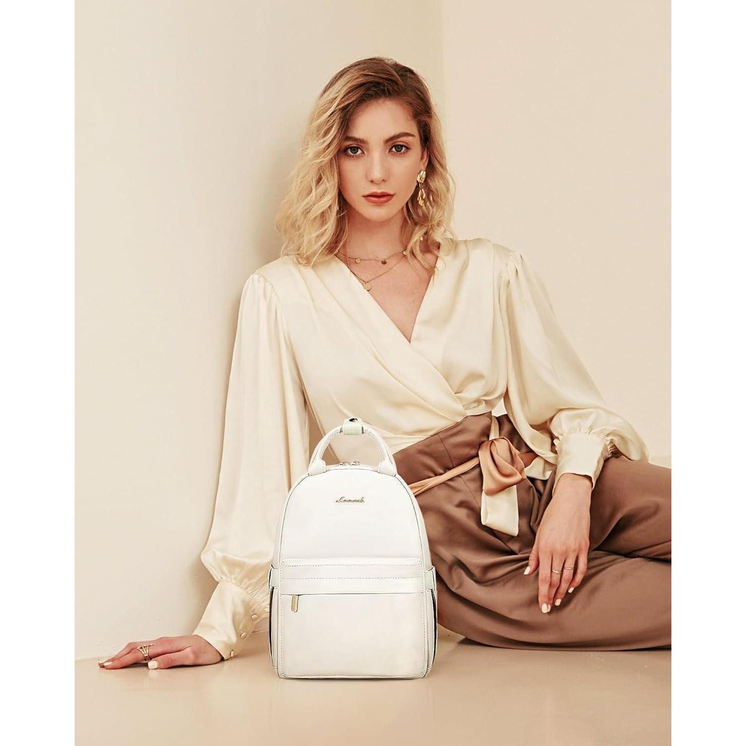 LuxusKollektion Minirucksack Rucksack Leder Damen Mini Wasserdicht 2in1 Cit günstig online kaufen