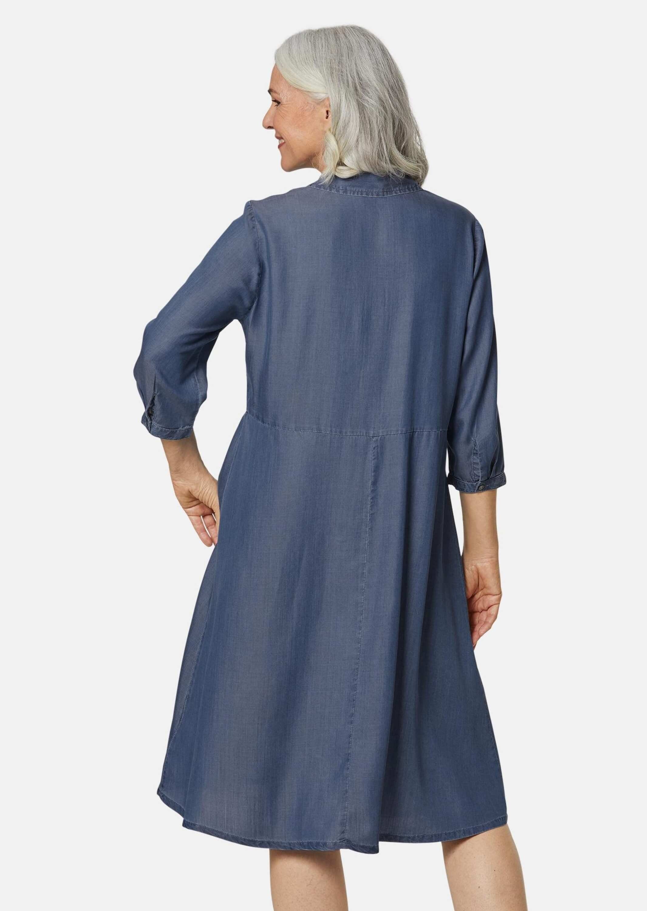 GOLDNER Blusenkleid Kleid mit Hemdblusenkragen günstig online kaufen