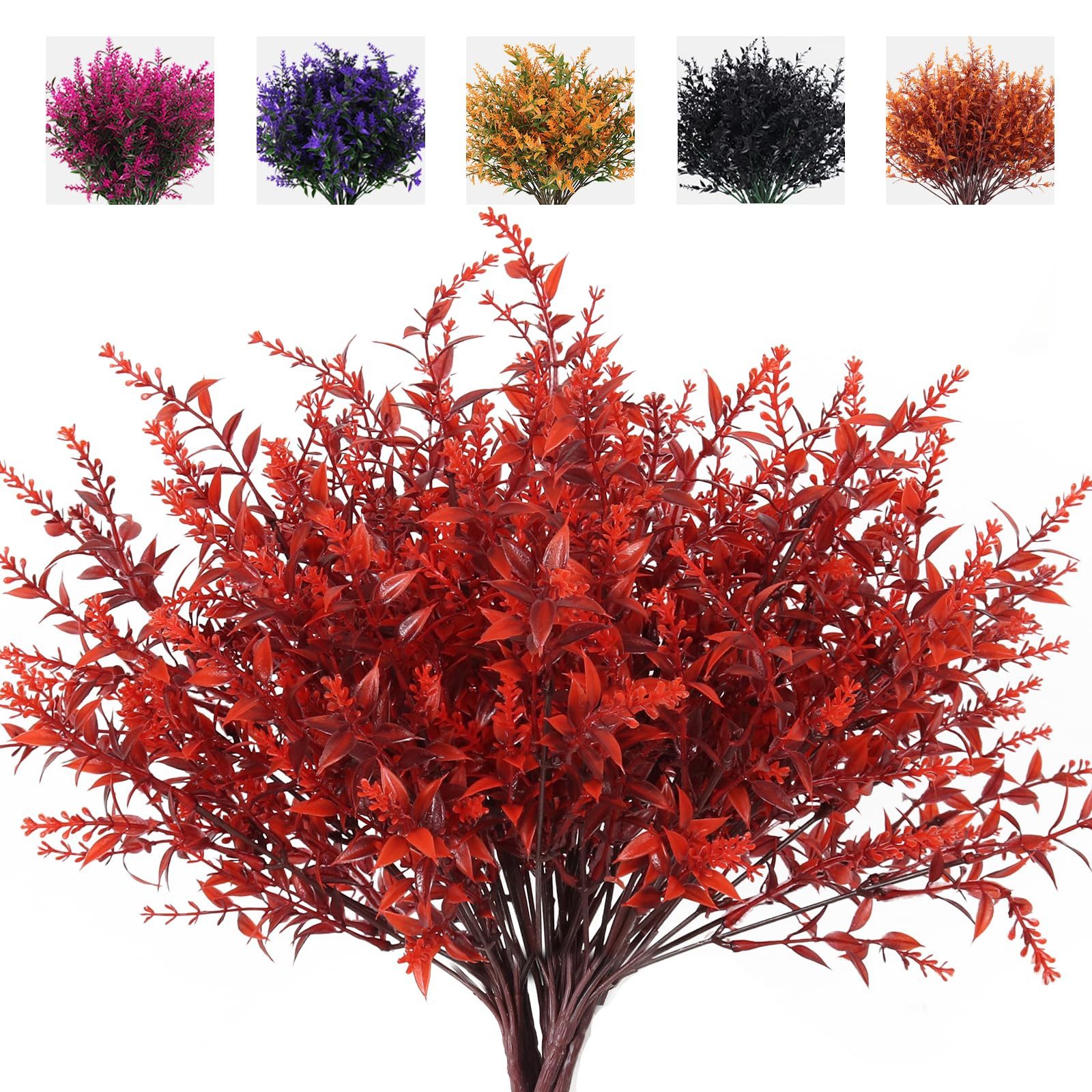 Kunstblumenstrauß 8 Bündel Künstliche Herbstblumen Künstlich Herbststrauß Herbst Deko, Diwzbyn, Herbst Balkonpflanzen Herbstzweige für Drinnen Draußen Garten Tisch