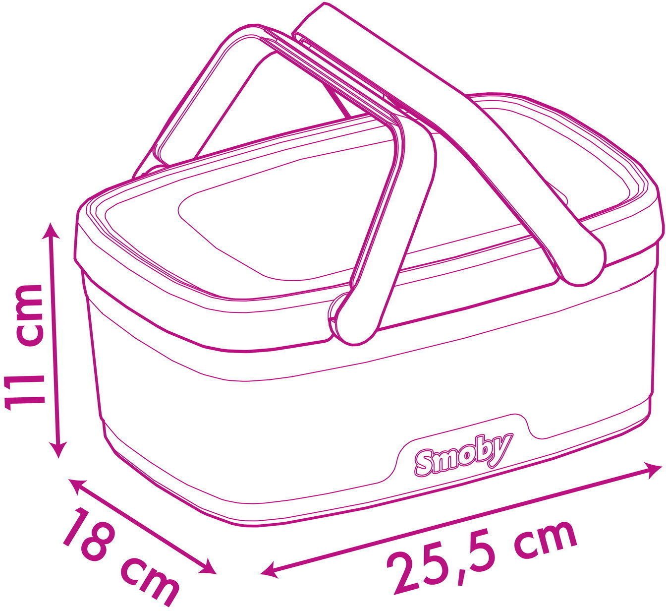 Smoby Spielküche Rollenspiel Picknickkorb Picknicktisch Disney Prinzess 7600312515