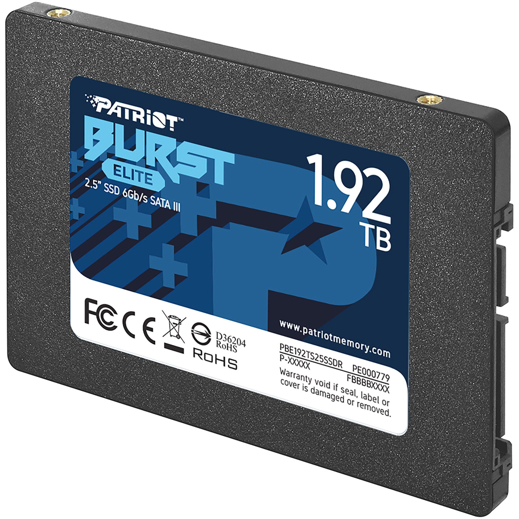 Patriot Patriot Burst Elite 1,92 TB, SSD, (SATA 6 Gb/s, externe HDD-Festplatte (1.920 GB) 2,5""