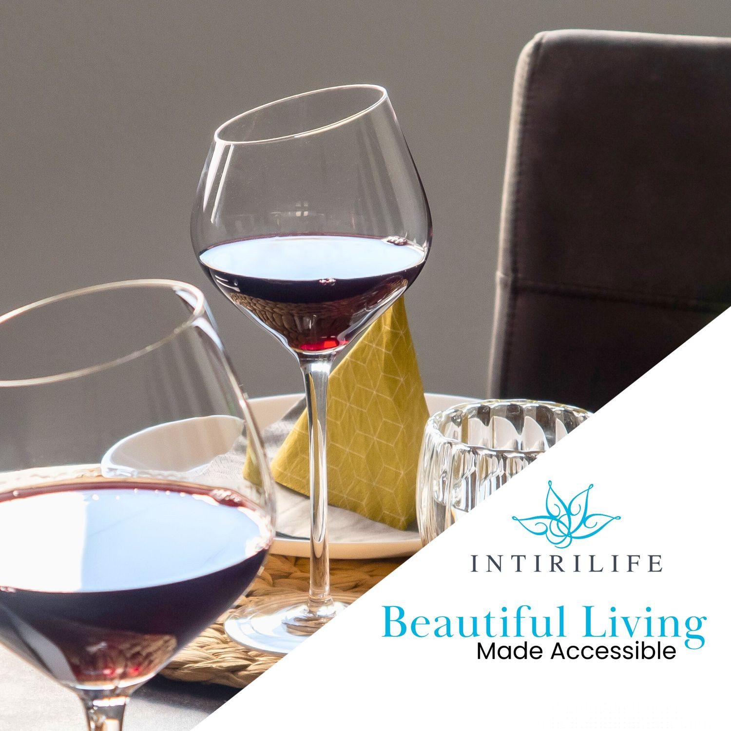 Intirilife Weinglas, 6-tlg., Glas, Wein Glas Set 470 ml Rotwein Weißwein Gläser Spülmaschinenfest (6-tlg)