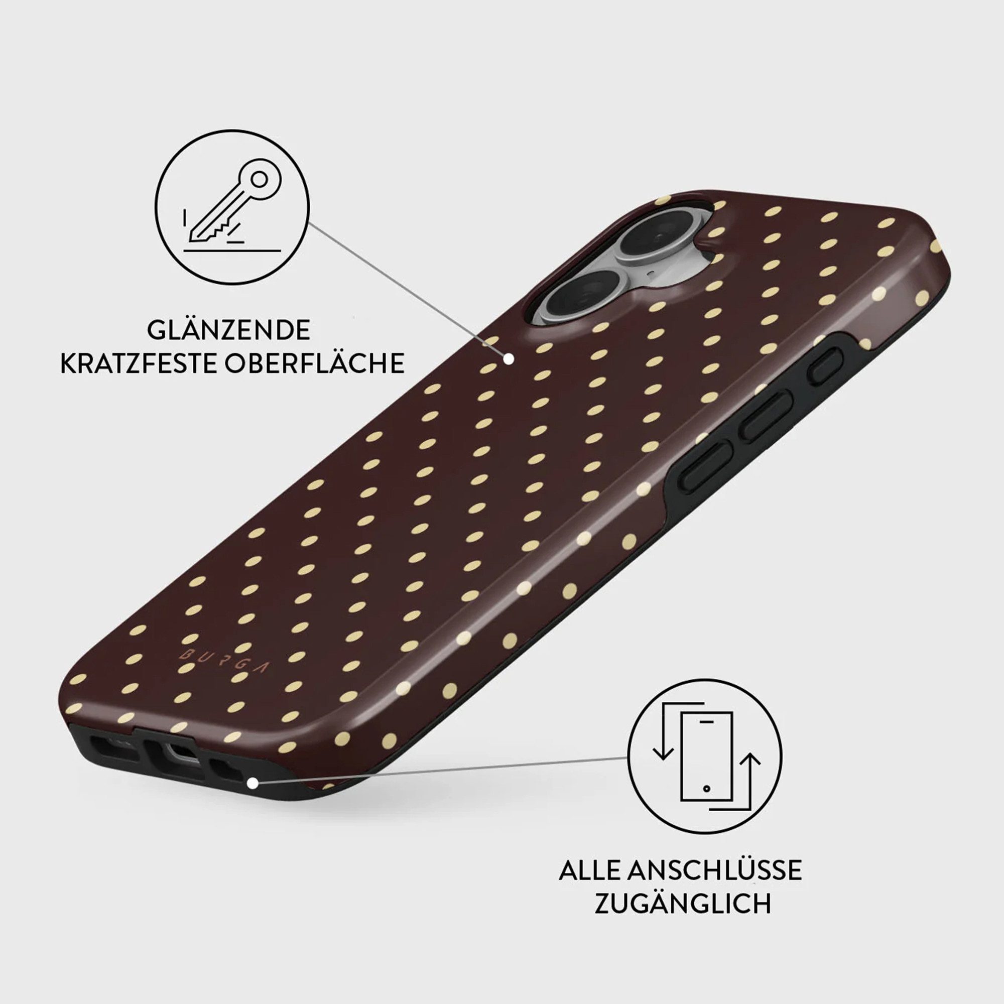 BURGA Backcover Burga Tough Back Cover MagSafe Apple iPhone 16 - Sorry Busy