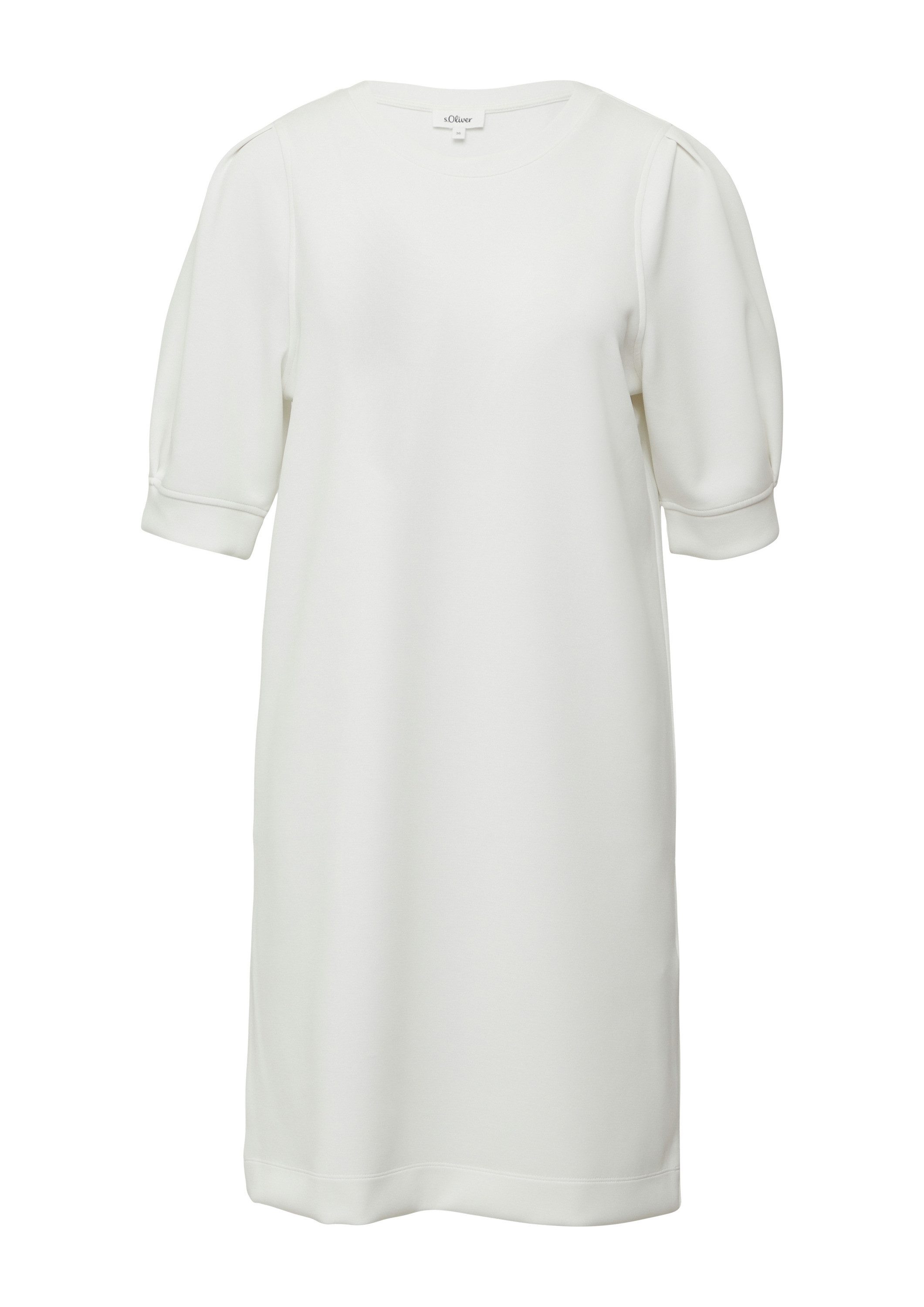 s.Oliver Minikleid Kleid Kurzes Scuba-Kleid mit Puffärmeln günstig online kaufen