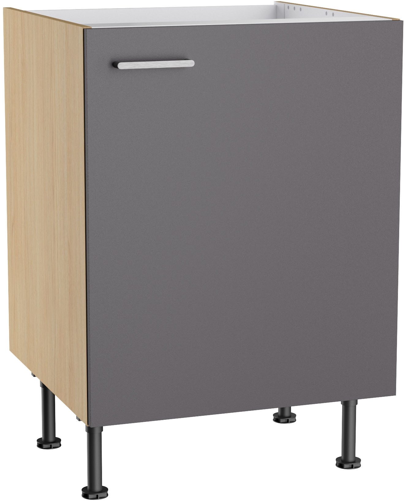 KOCHSTATION Spülenschrank KS-Lucy Breite 60 cm, mit 1 Tür, höhenverstellbare Füße, Soft-Close