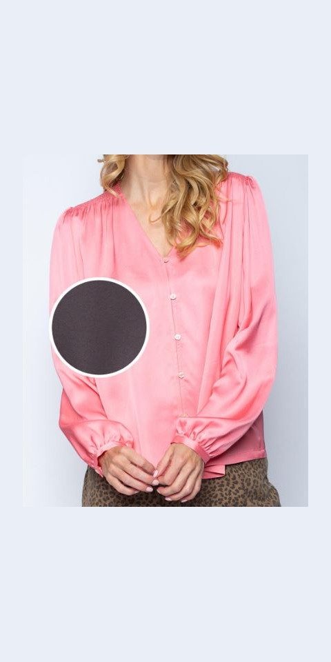 Emily Van Den Bergh Hemdbluse Bluse EMILY VAN DEN BERGH chocolate