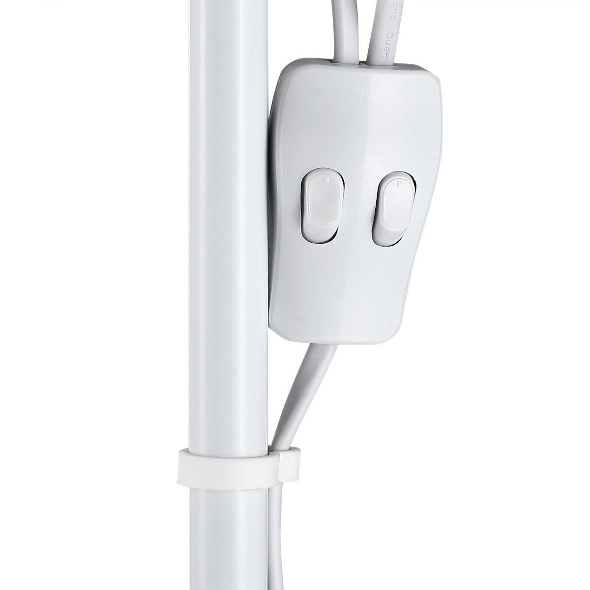 monzana Stehlampe, Stehlampe 175 cm Weiß Verstellbar Stehleuchte Deckenfluter