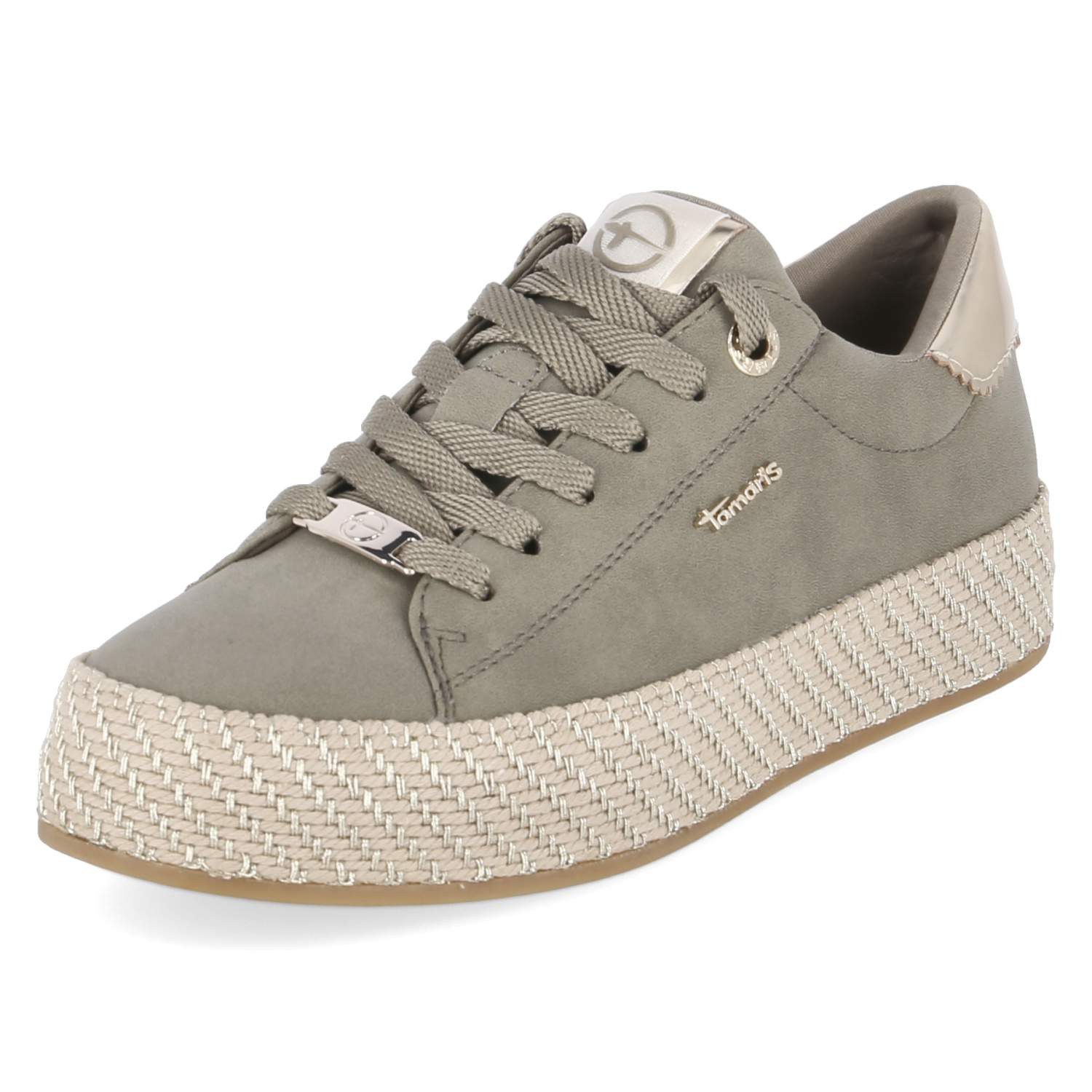 Tamaris Tamaris 1-23713-42-771 Damen Synthetik gruen Schnürschuh günstig online kaufen