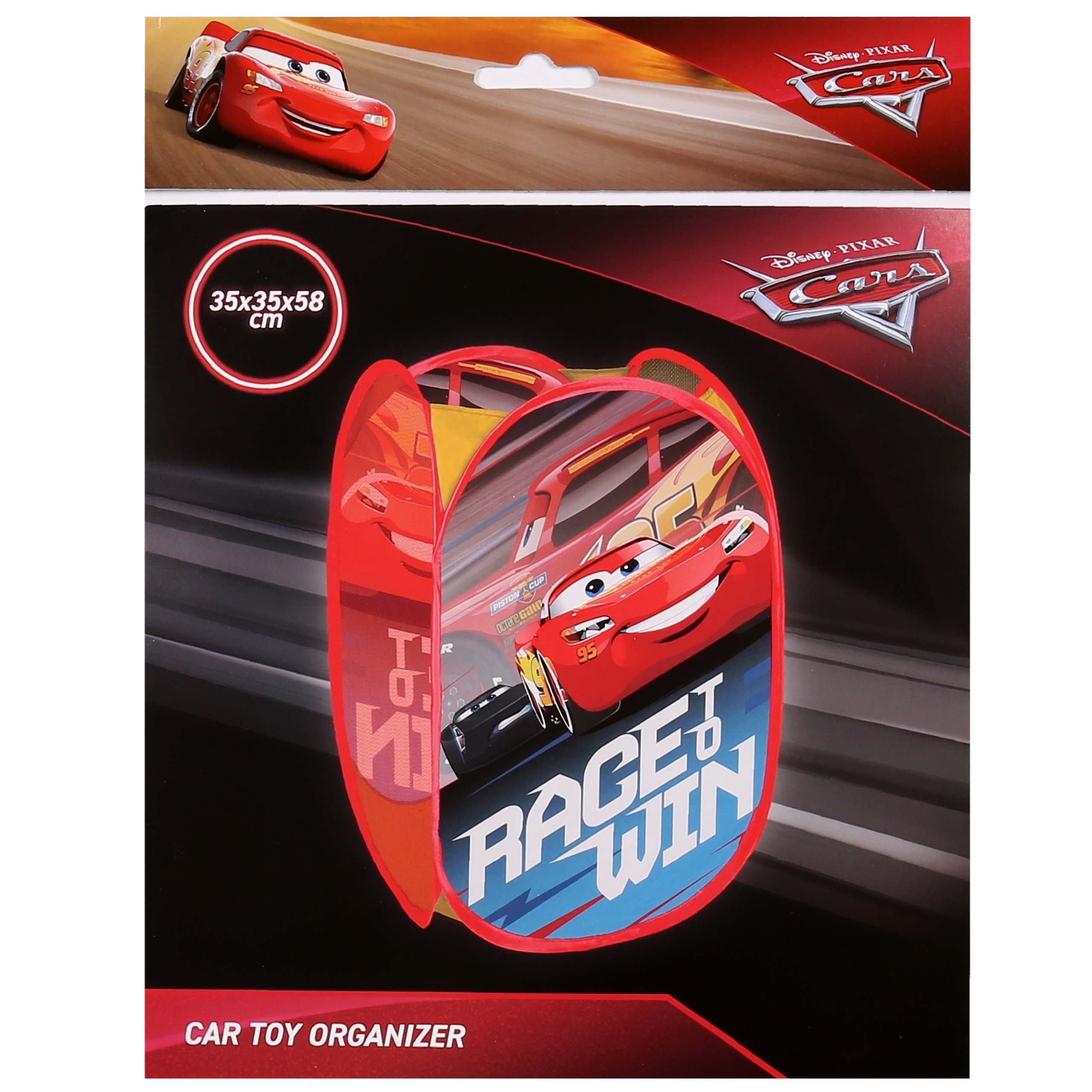 Disney Cars Spielwerkzeugtasche DISNEY CARS Faltbarer Spielzeugkorb, geräumig 70 L Kinderzimmer