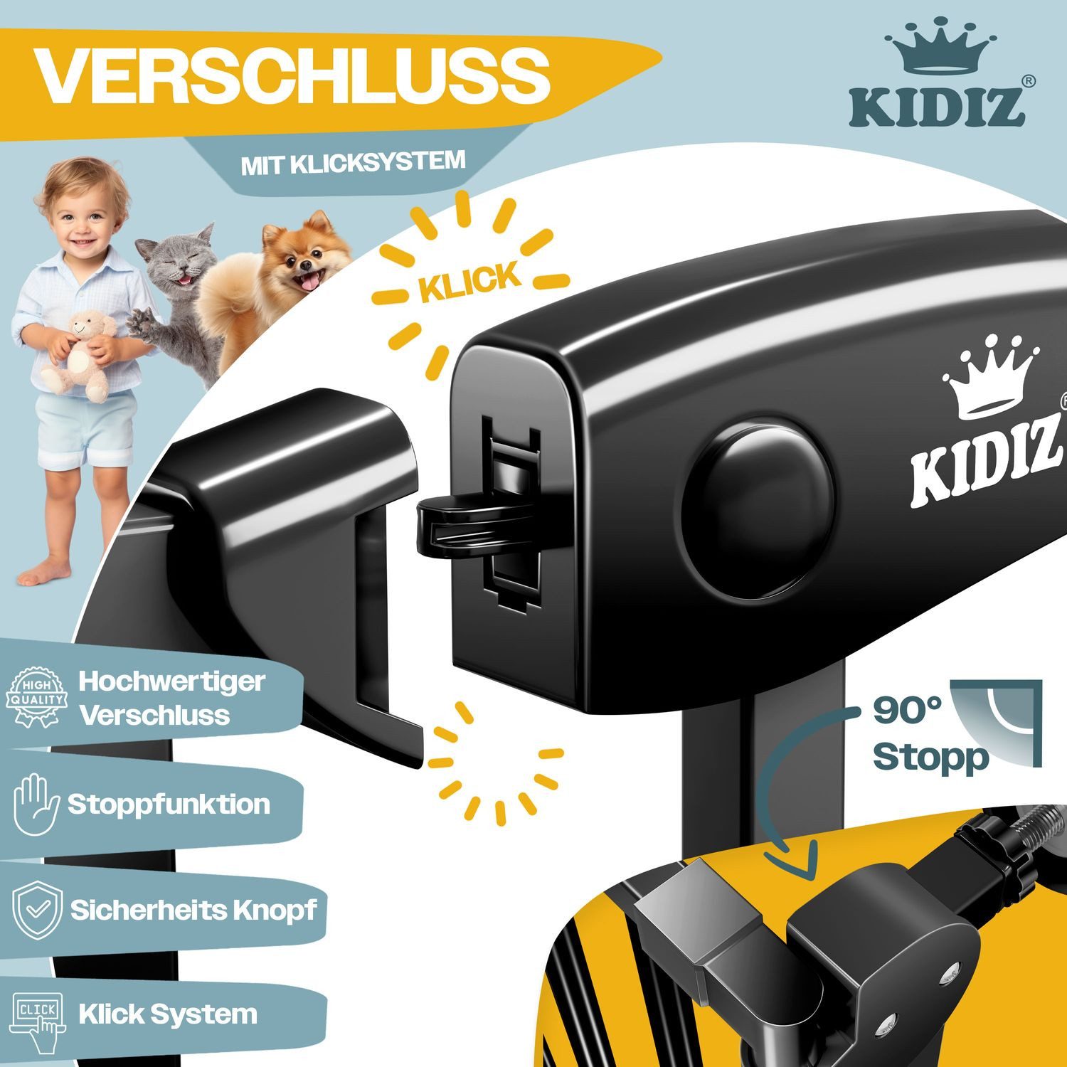 KIDIZ Türschutzgitter, Türschutzgitter Absperrgitter Treppengitter Kindergi günstig online kaufen