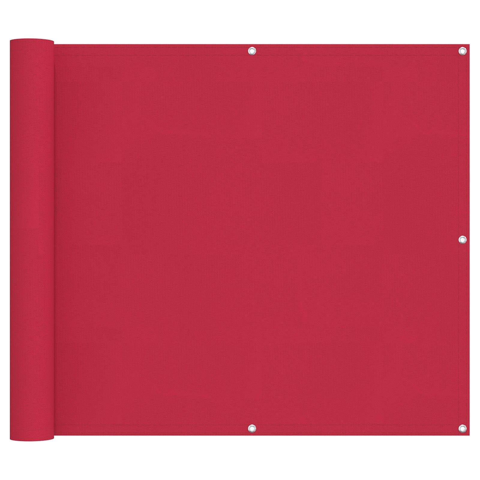 vidaXL Balkonsichtschutz Balkonsichtschutz Bordeauxrot 90 x 800 cm (1-St)